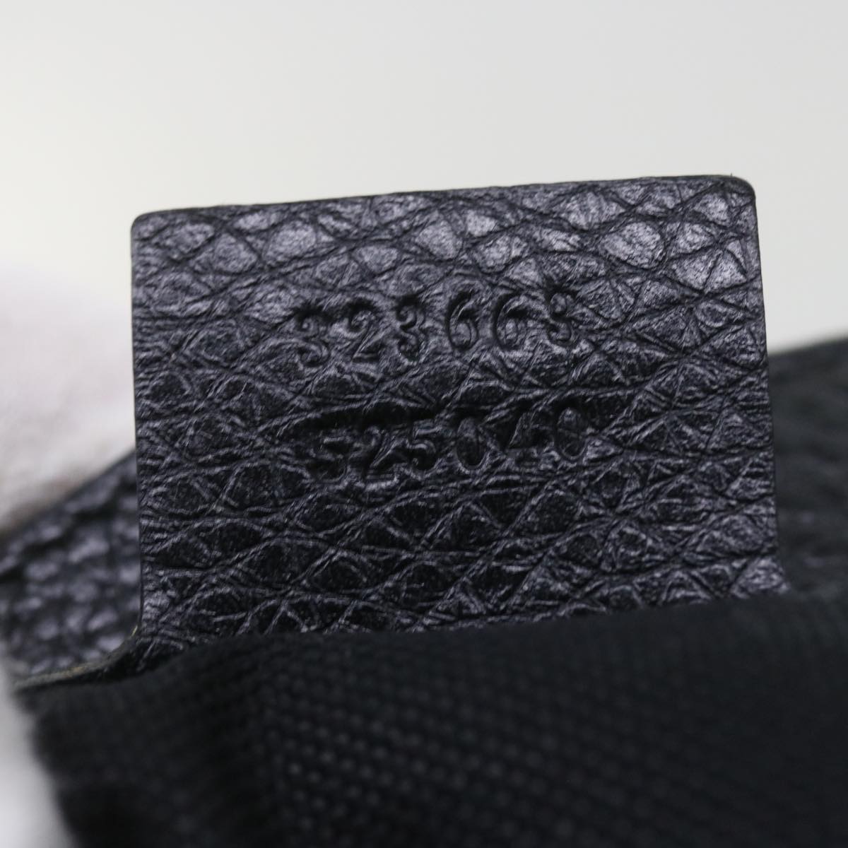 GUCCI Bamboo Hand Bag Leather Black 323663 yk9327
