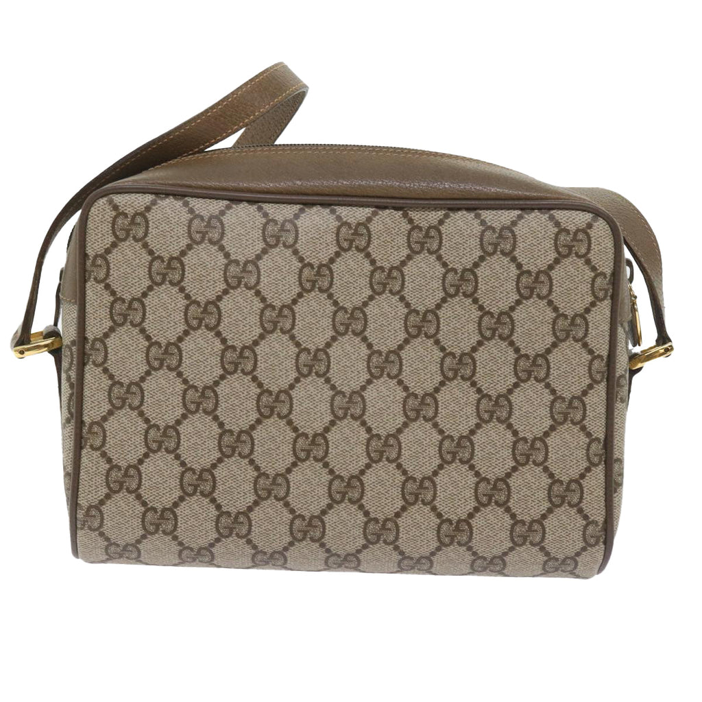 GUCCI GG Supreme Web Sherry Line Shoulder Bag Beige Red 56 02 087 yk9330