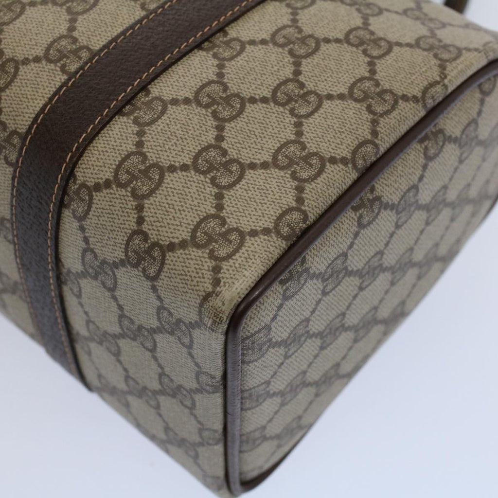 GUCCI GG Supreme Web Sherry Line Boston Bag Beige Red 40 02 006 yk9333