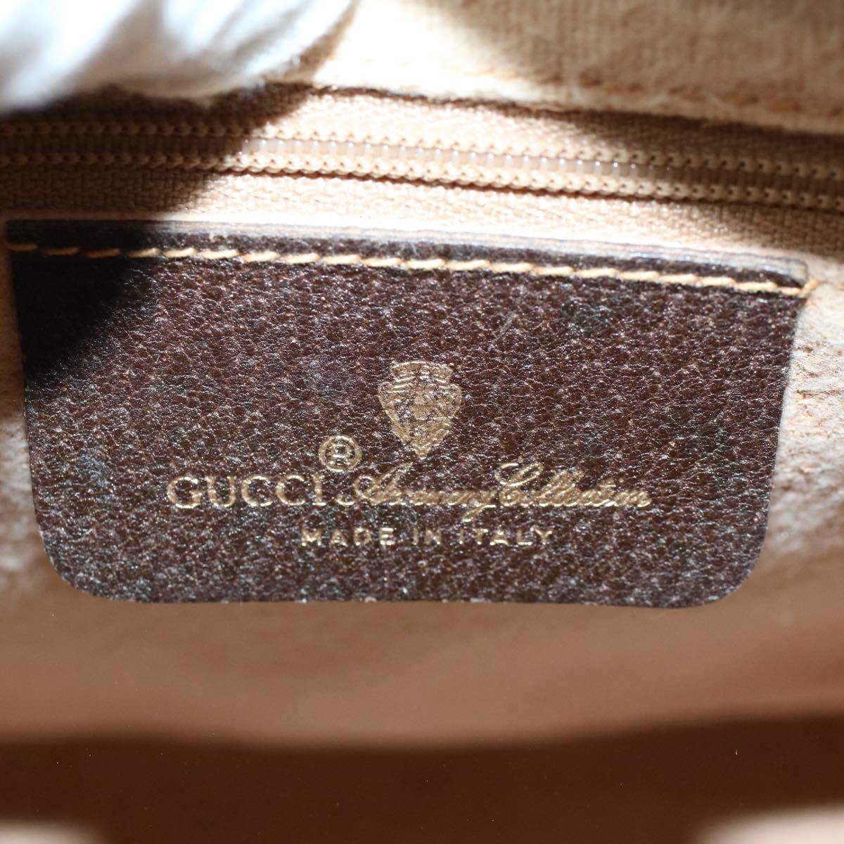 GUCCI GG Supreme Web Sherry Line Boston Bag Beige Red 40 02 006 yk9333