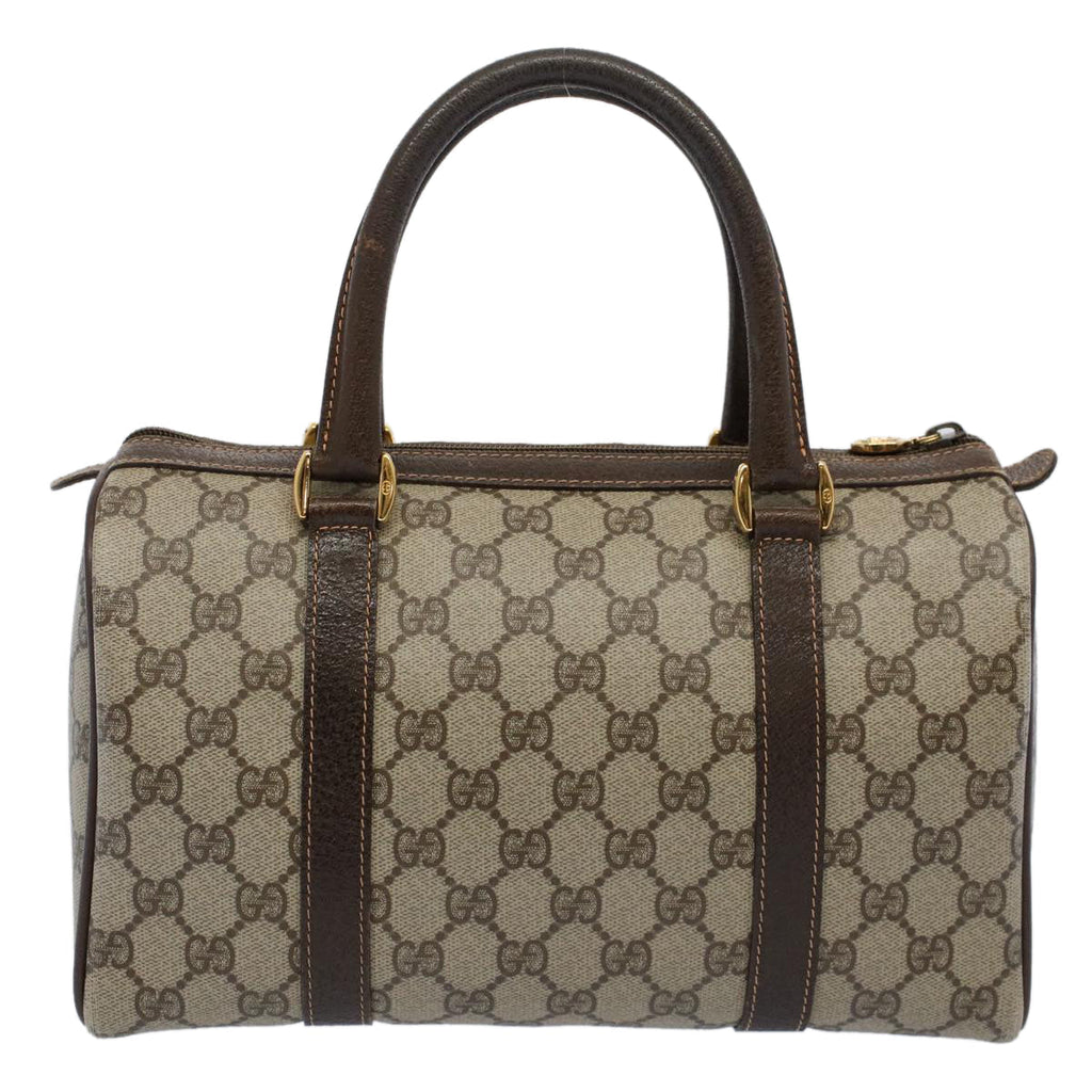 GUCCI GG Supreme Web Sherry Line Boston Bag Beige Red 40 02 006 yk9333