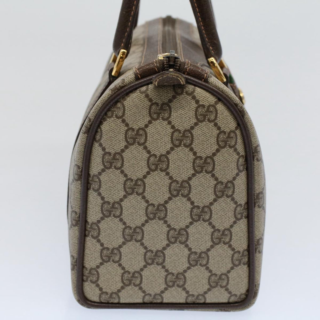 GUCCI GG Supreme Web Sherry Line Boston Bag Beige Red 40 02 006 yk9333