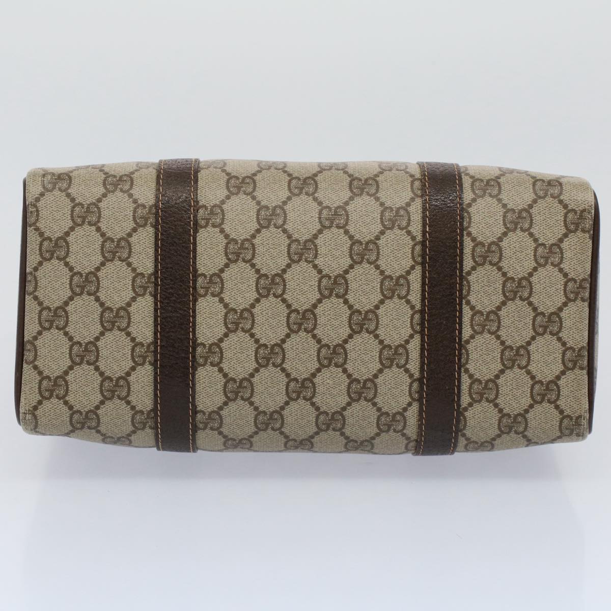 GUCCI GG Supreme Web Sherry Line Boston Bag Beige Red 40 02 006 yk9333