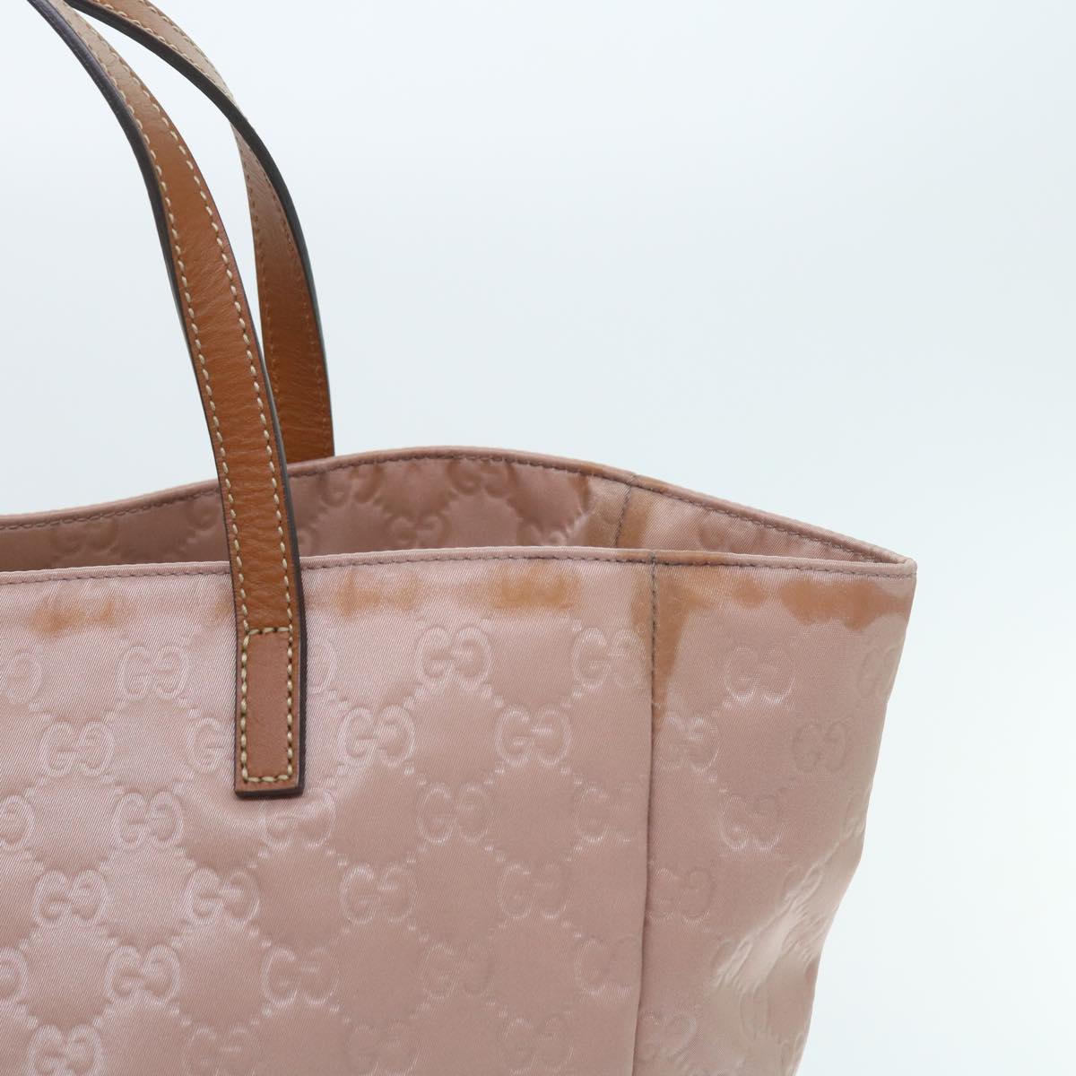 GUCCI GG Canvas Tote Bag Pink 282439 yk9355