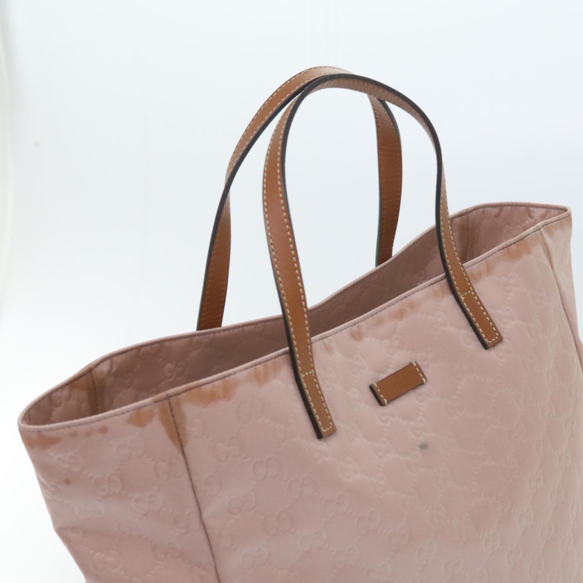 GUCCI GG Canvas Tote Bag Pink 282439 yk9355