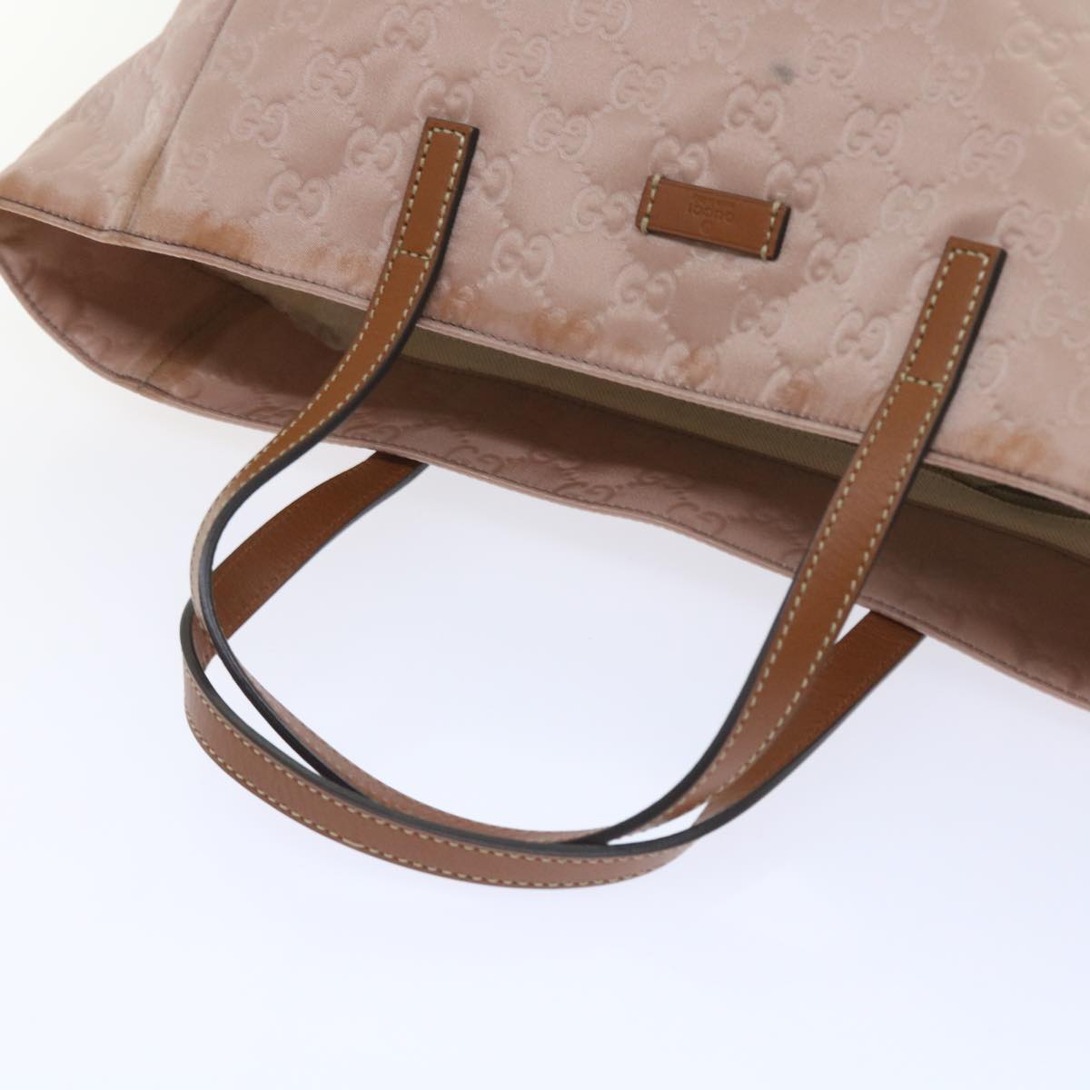 GUCCI GG Canvas Tote Bag Pink 282439 yk9355