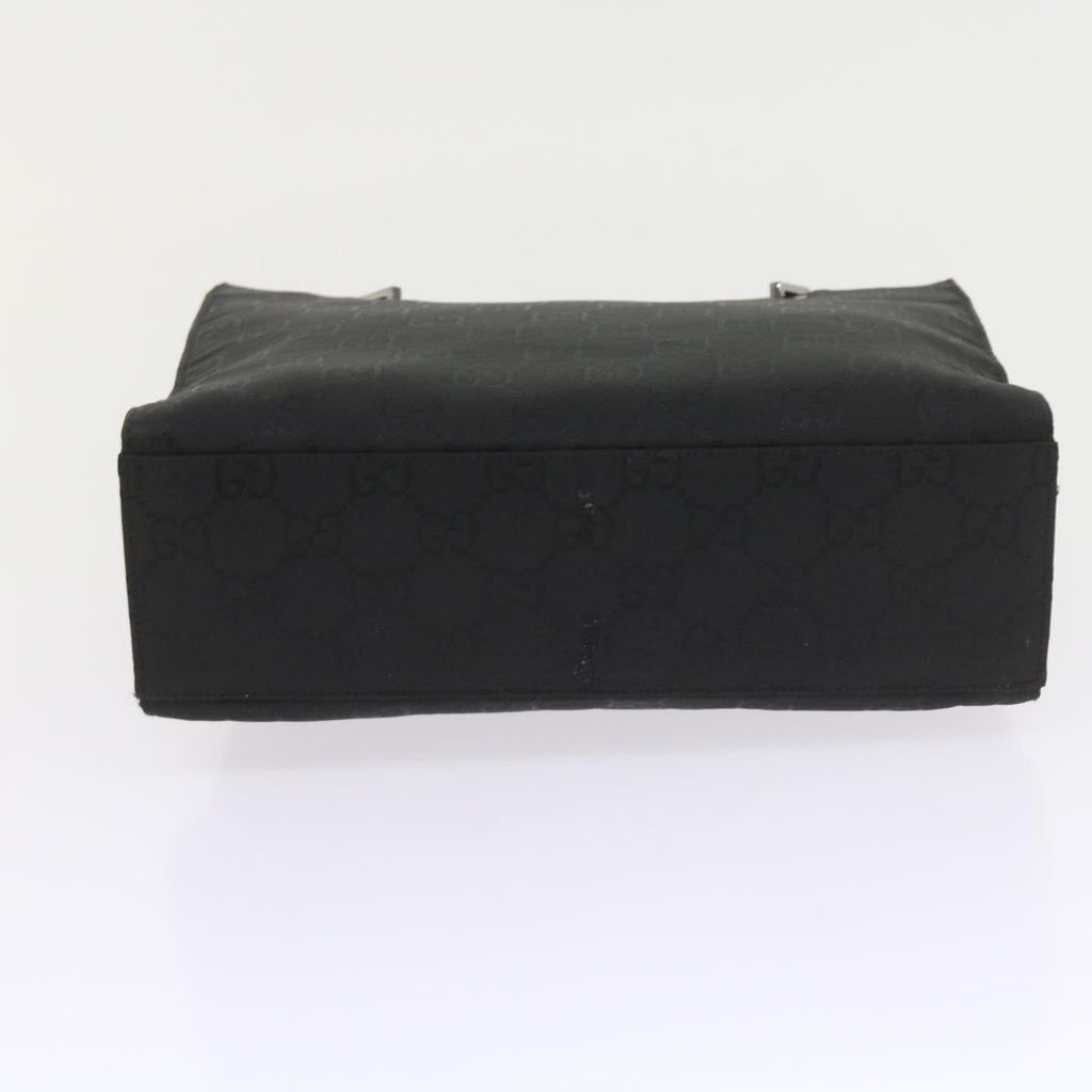 GUCCI GG Canvas Bamboo Hand Bag Black 002 1016 yk9356