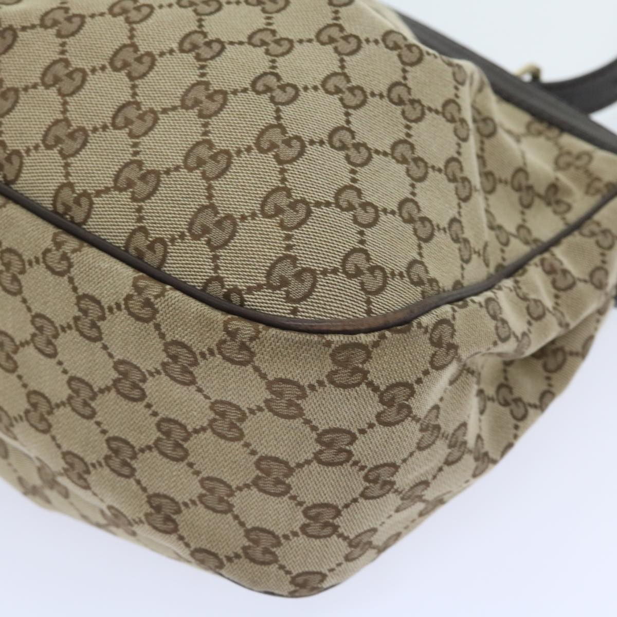 GUCCI GG Canvas Shoulder Bag Beige 296834 yk9363