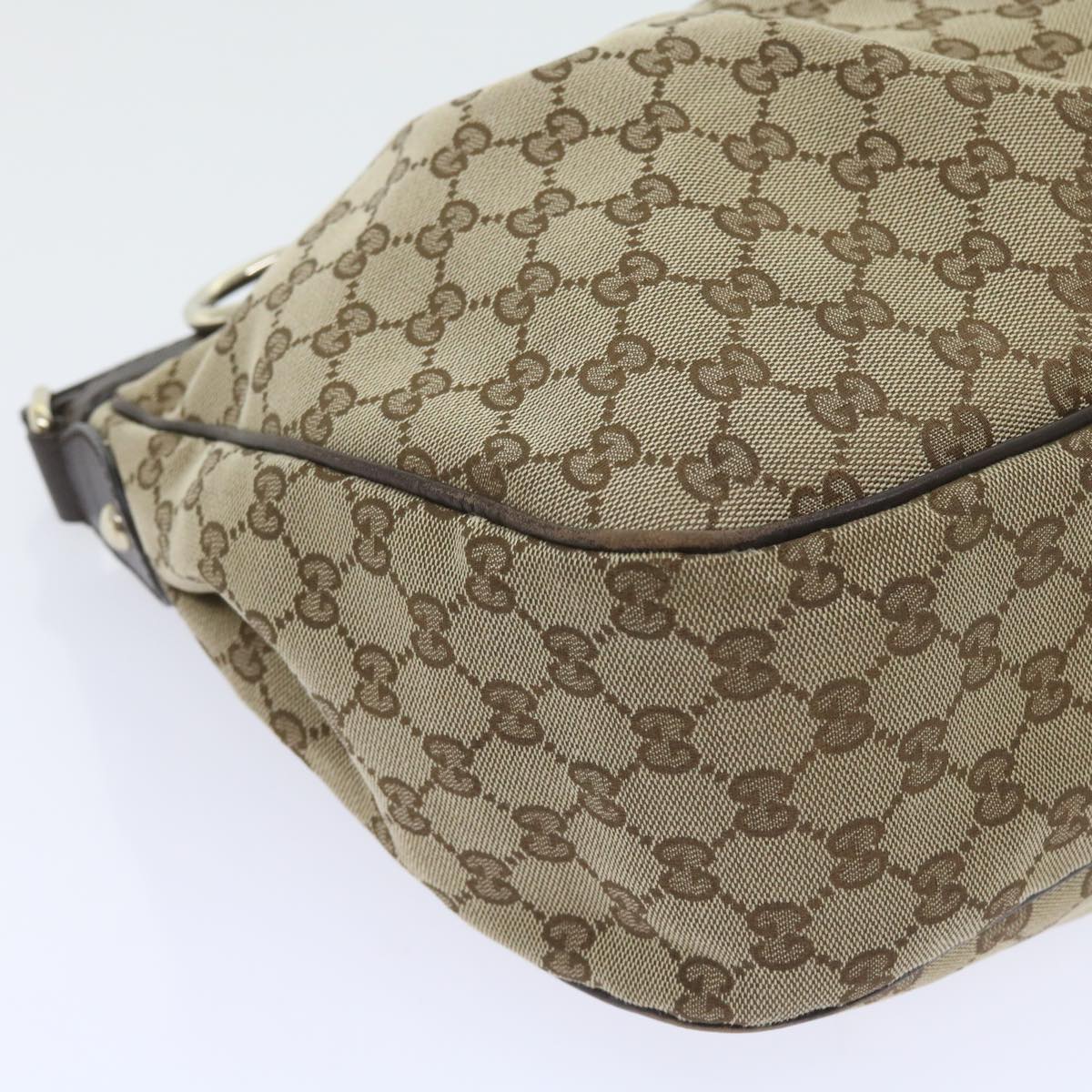 GUCCI GG Canvas Shoulder Bag Beige 296834 yk9363