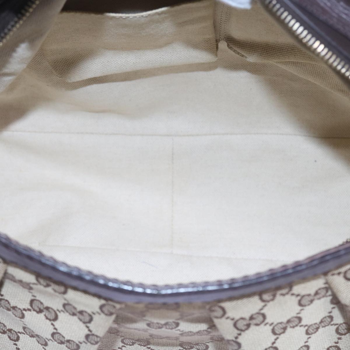 GUCCI GG Canvas Shoulder Bag Beige 296834 yk9363