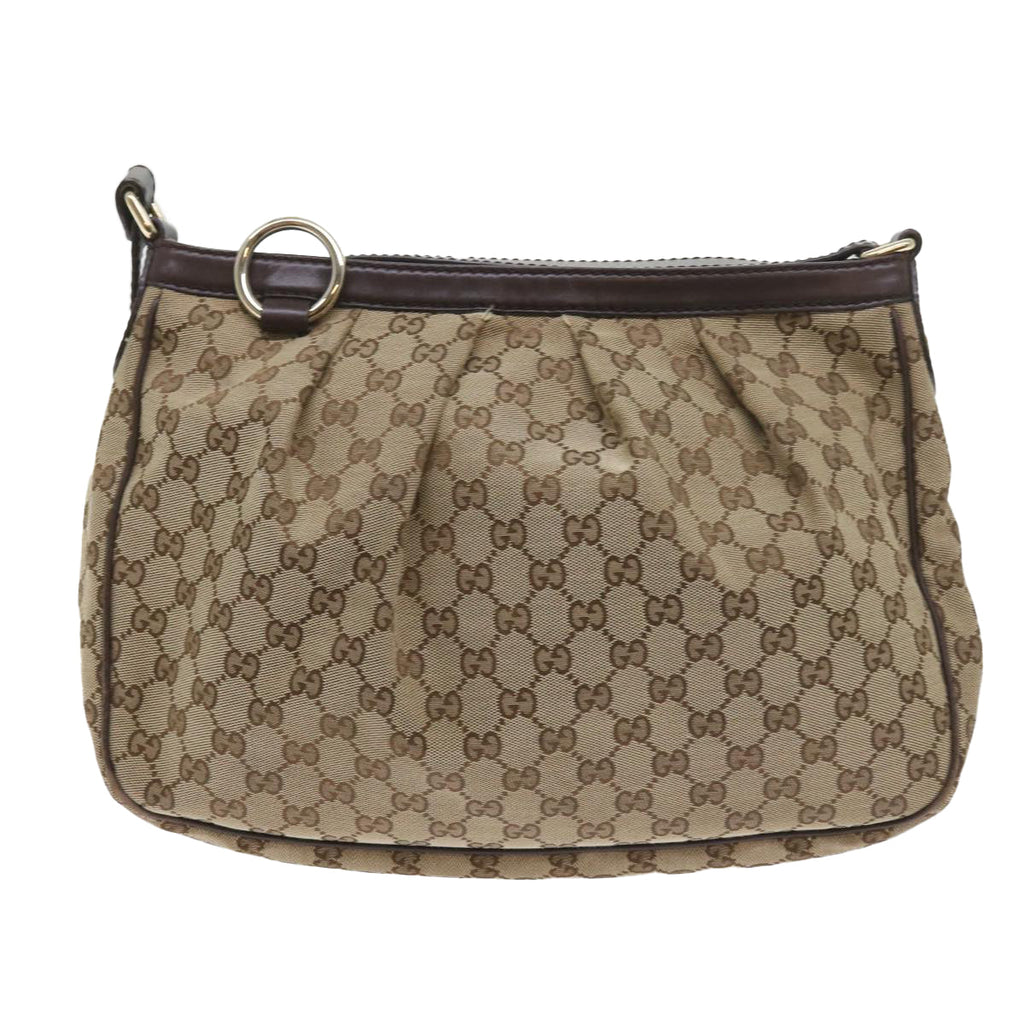 GUCCI GG Canvas Shoulder Bag Beige 296834 yk9363