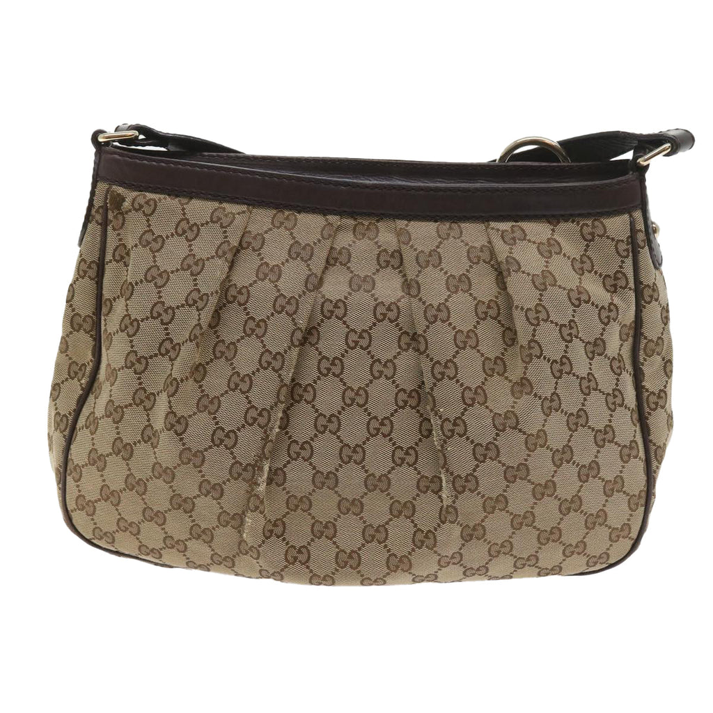 GUCCI GG Canvas Shoulder Bag Beige 296834 yk9363