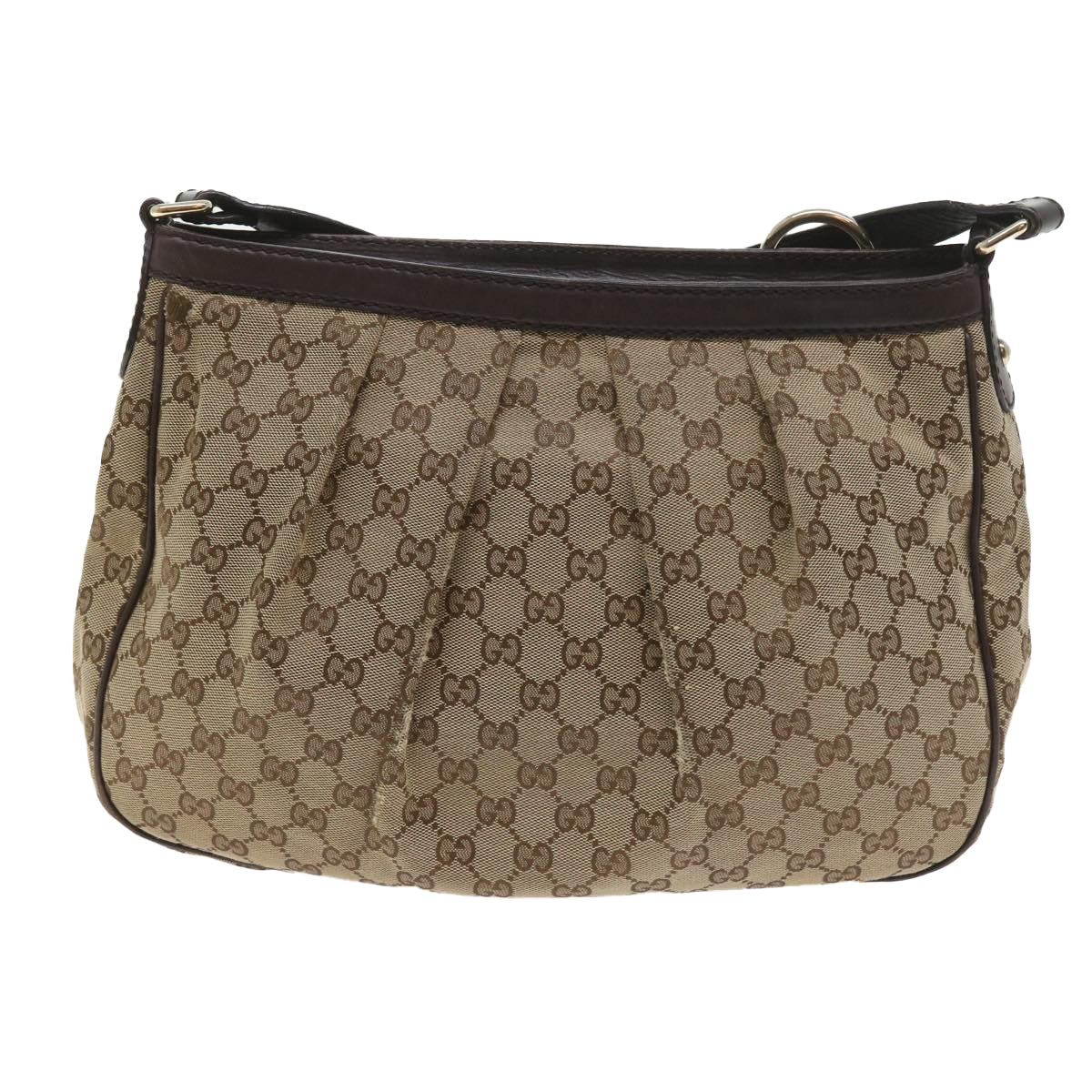 GUCCI GG Canvas Shoulder Bag Beige 296834 yk9363