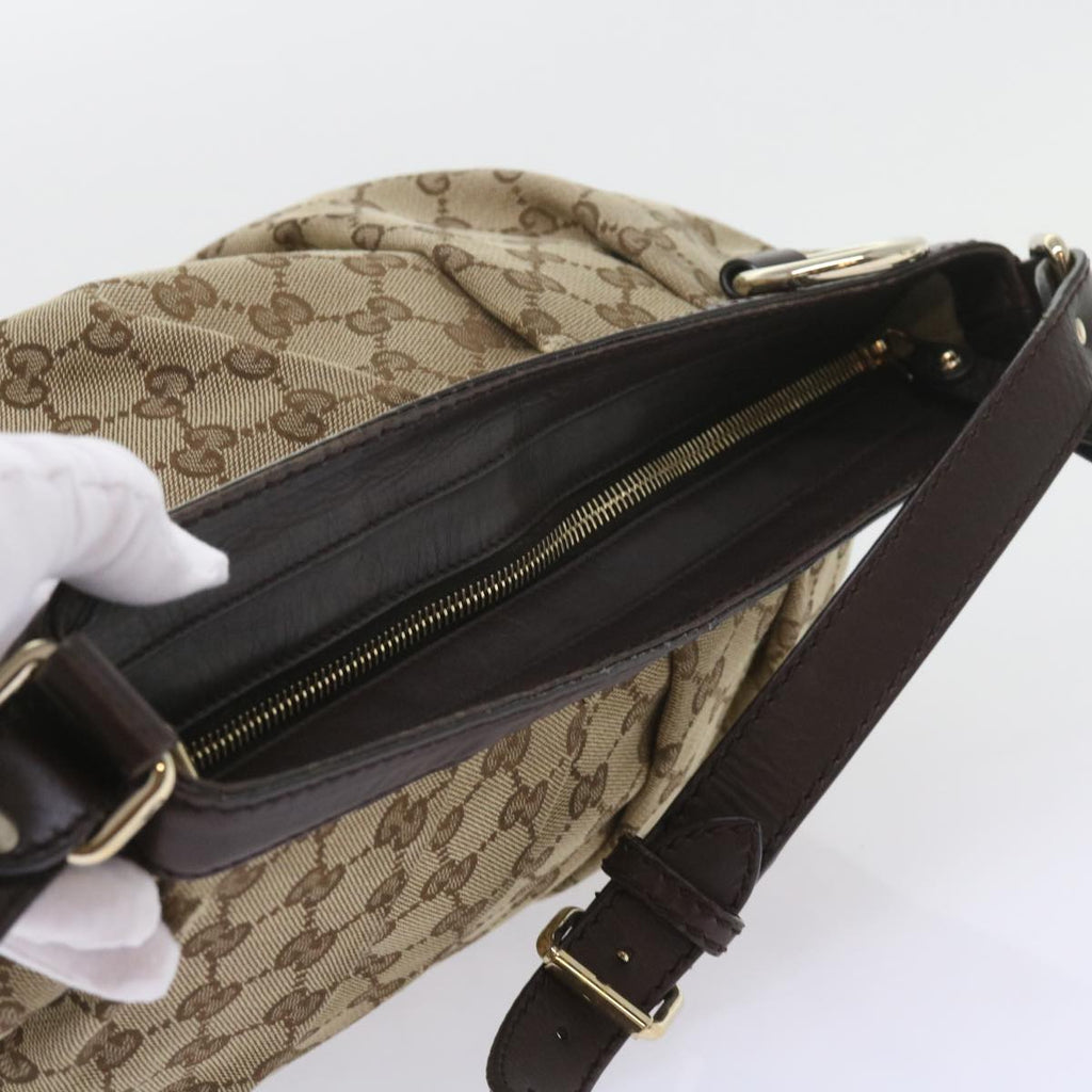 GUCCI GG Canvas Shoulder Bag Beige 296834 yk9363