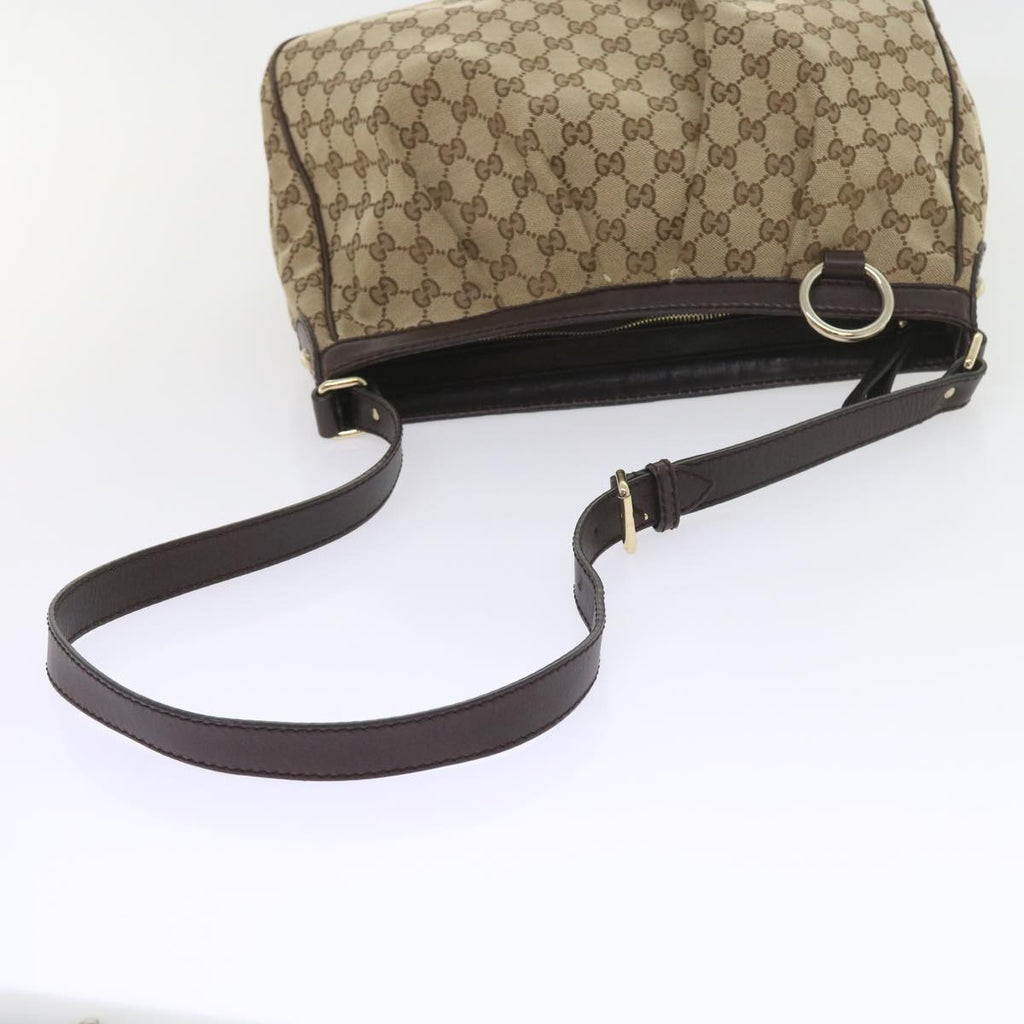 GUCCI GG Canvas Shoulder Bag Beige 296834 yk9363