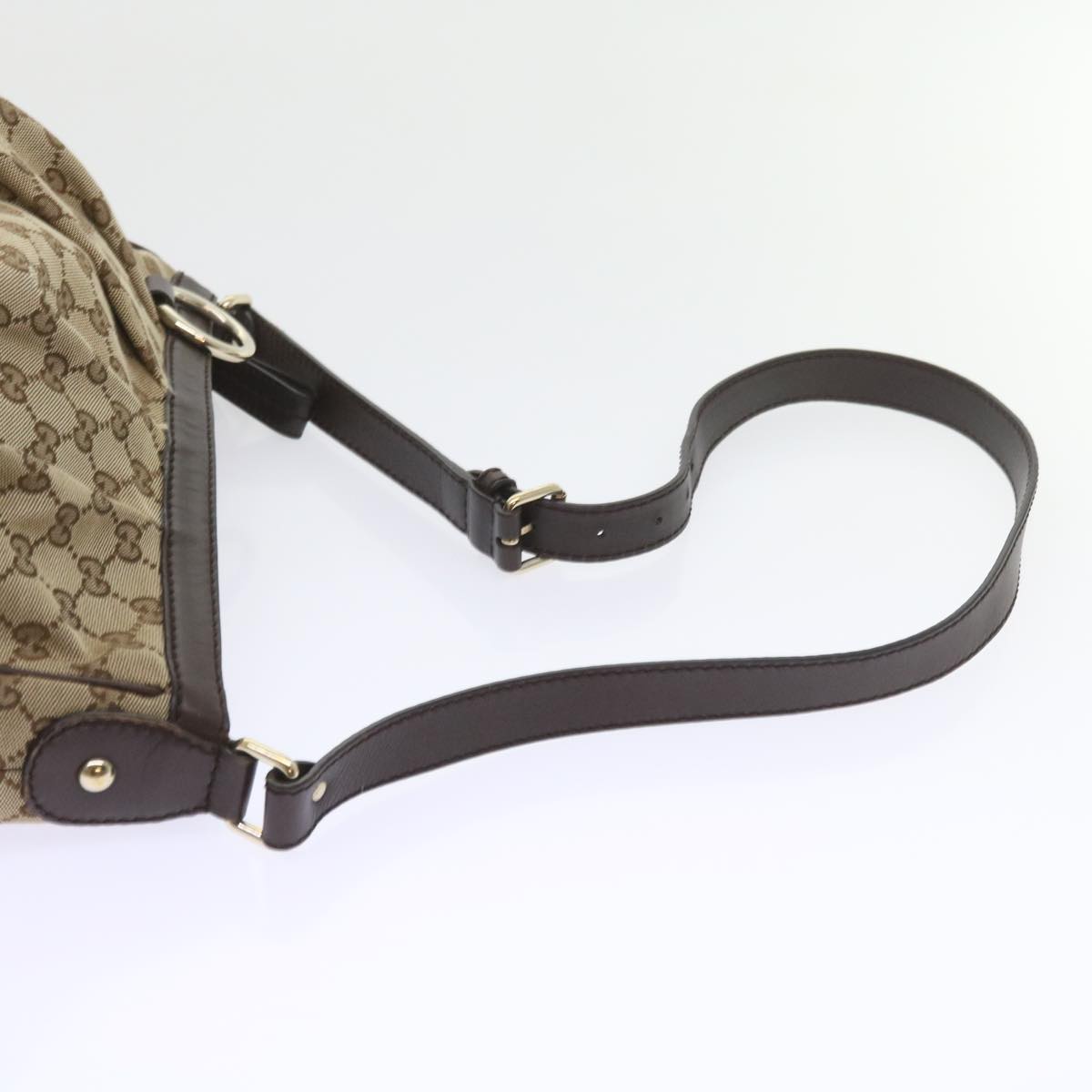 GUCCI GG Canvas Shoulder Bag Beige 296834 yk9363