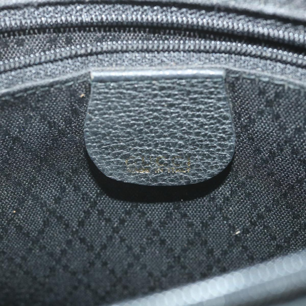 GUCCI Bamboo Hand Bag Suede Black 002 123 0322 yk9370