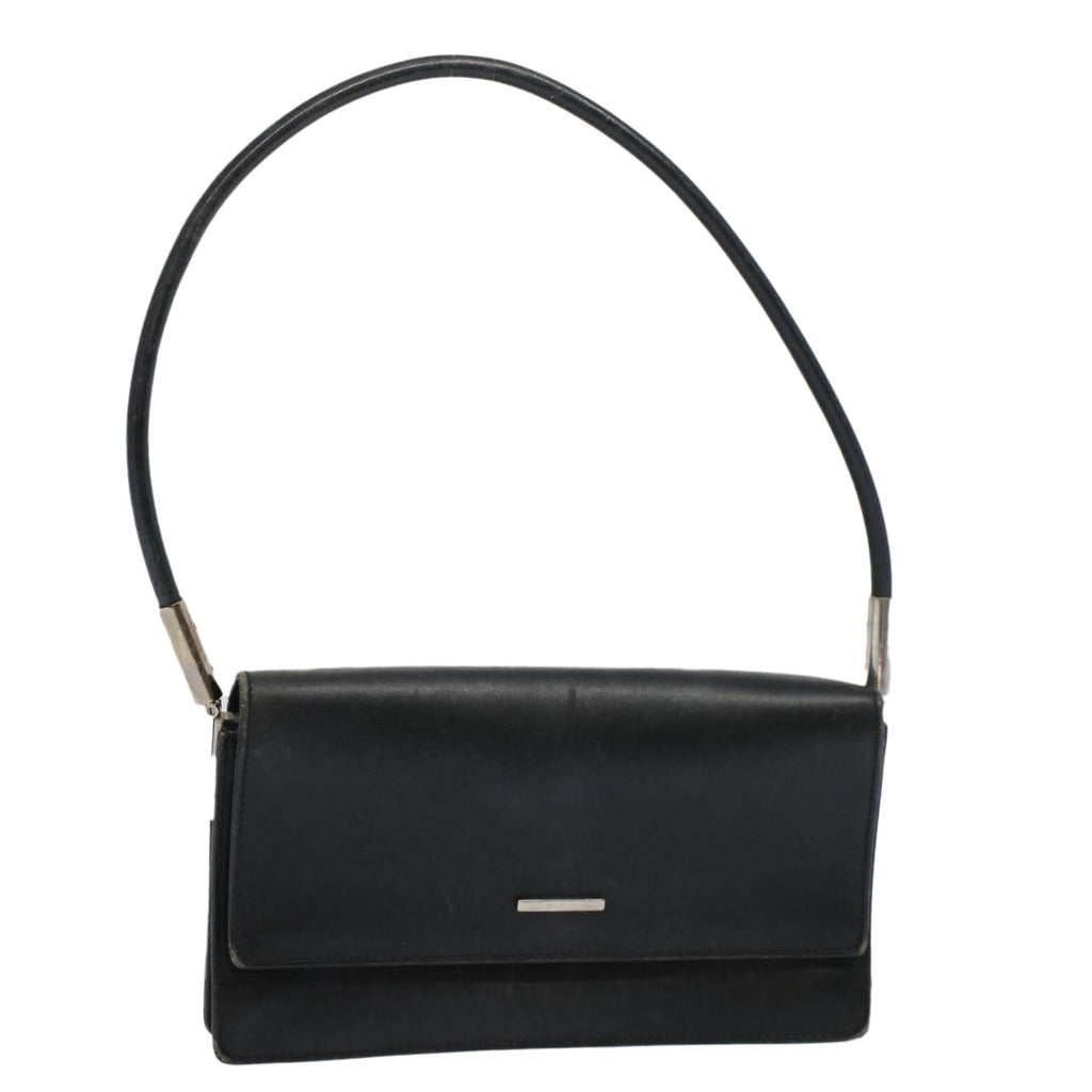 GUCCI Shoulder Bag Leather Black 001 3815 yk9381