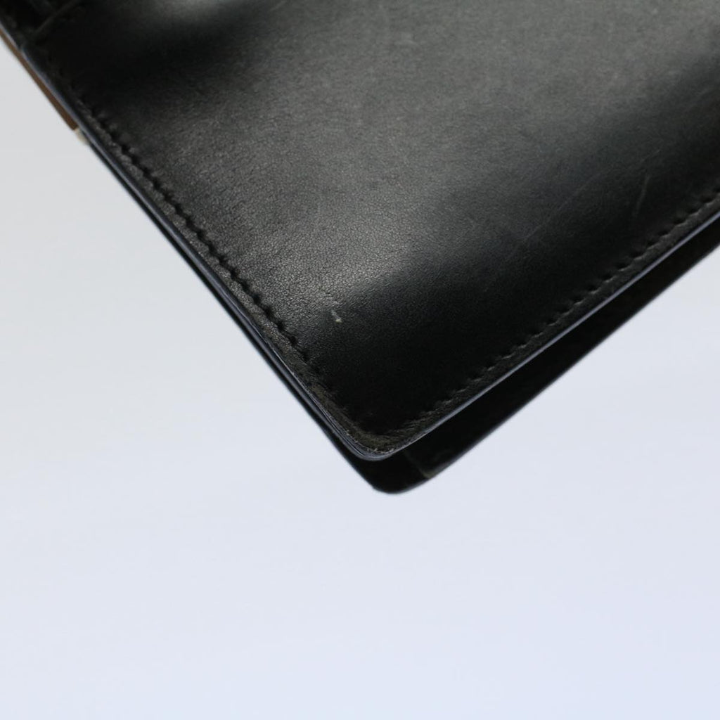 GUCCI Shoulder Bag Leather Black 001 3815 yk9381