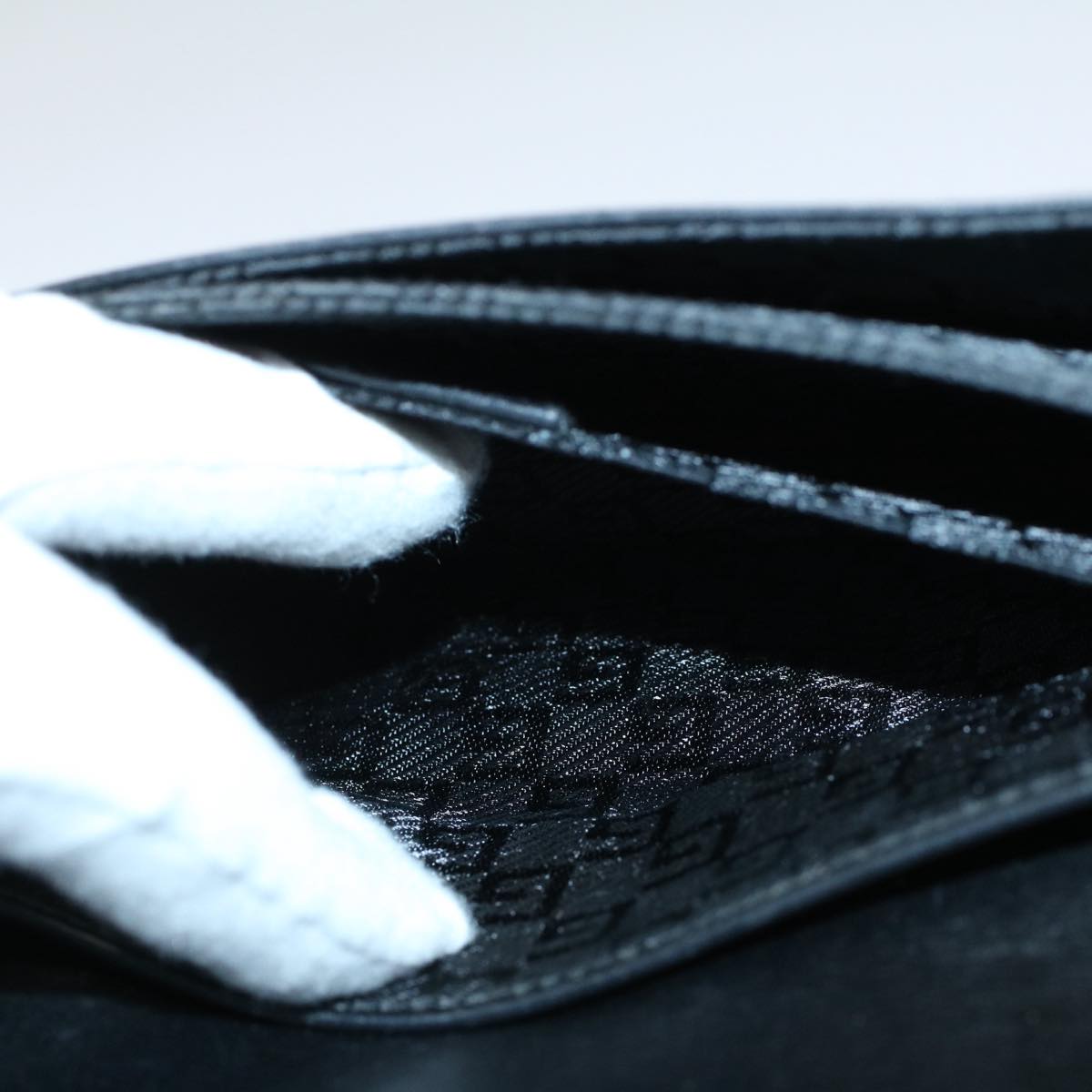 GUCCI Shoulder Bag Leather Black 001 3815 yk9381