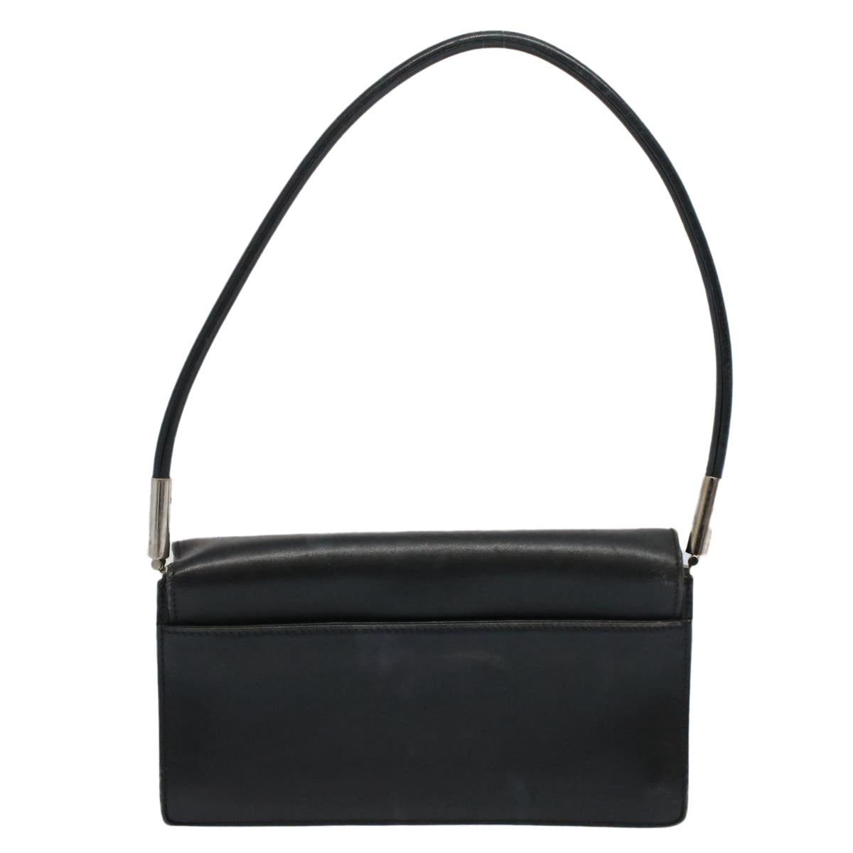 GUCCI Shoulder Bag Leather Black 001 3815 yk9381