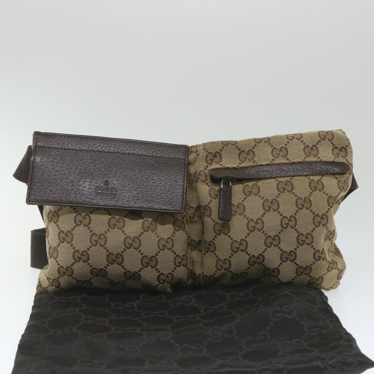 GUCCI GG Canvas Waist bag Beige 28566 yk9384