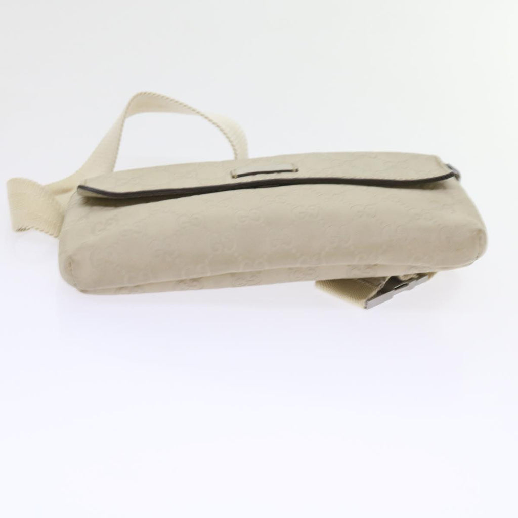 GUCCI GG Canvas Guccissima Waist bag White 162916 yk9416