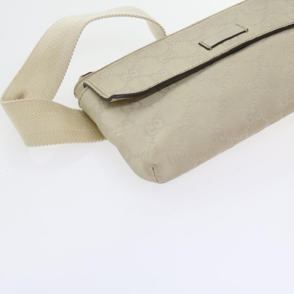 GUCCI GG Canvas Guccissima Waist bag White 162916 yk9416