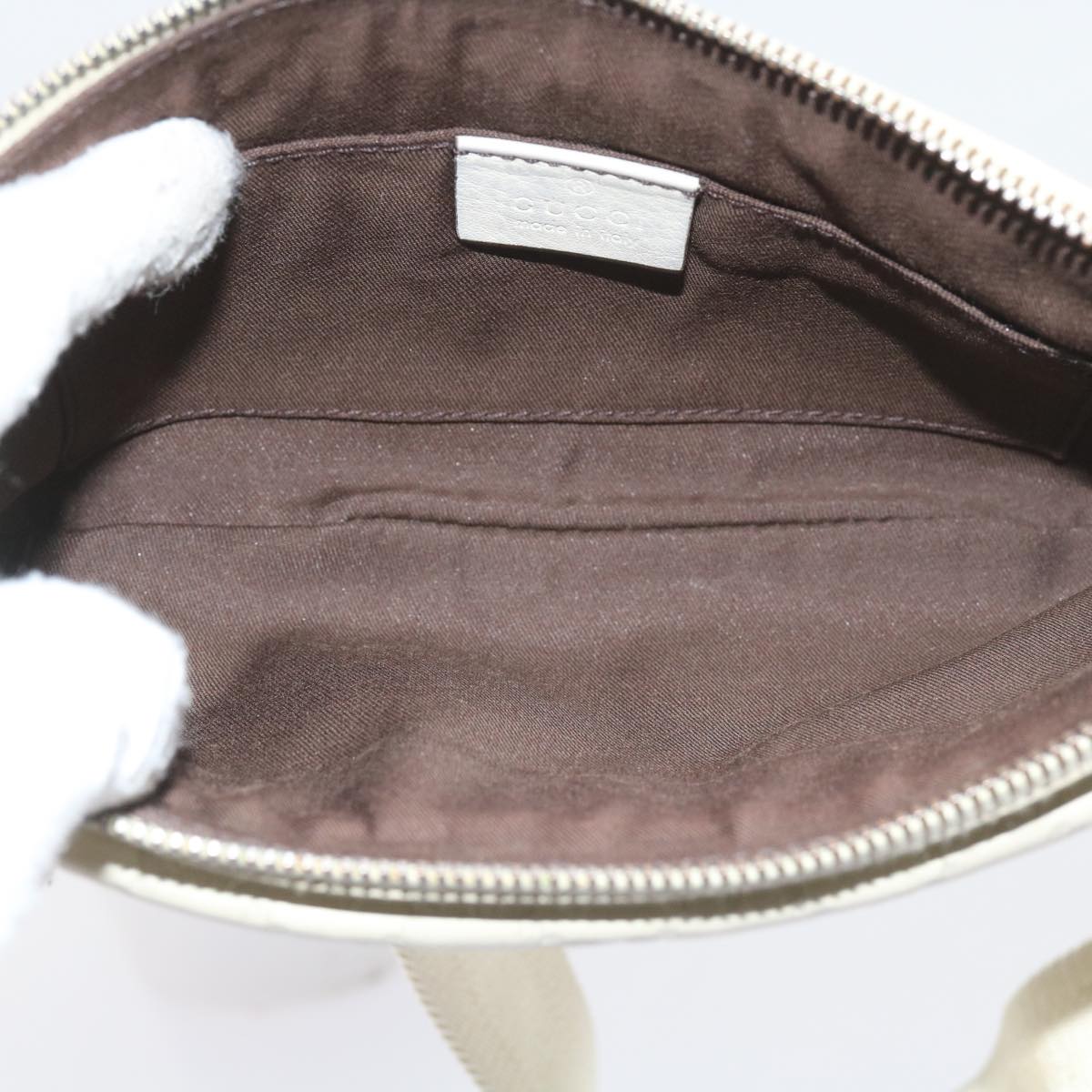 GUCCI GG Canvas Guccissima Waist bag White 162916 yk9416