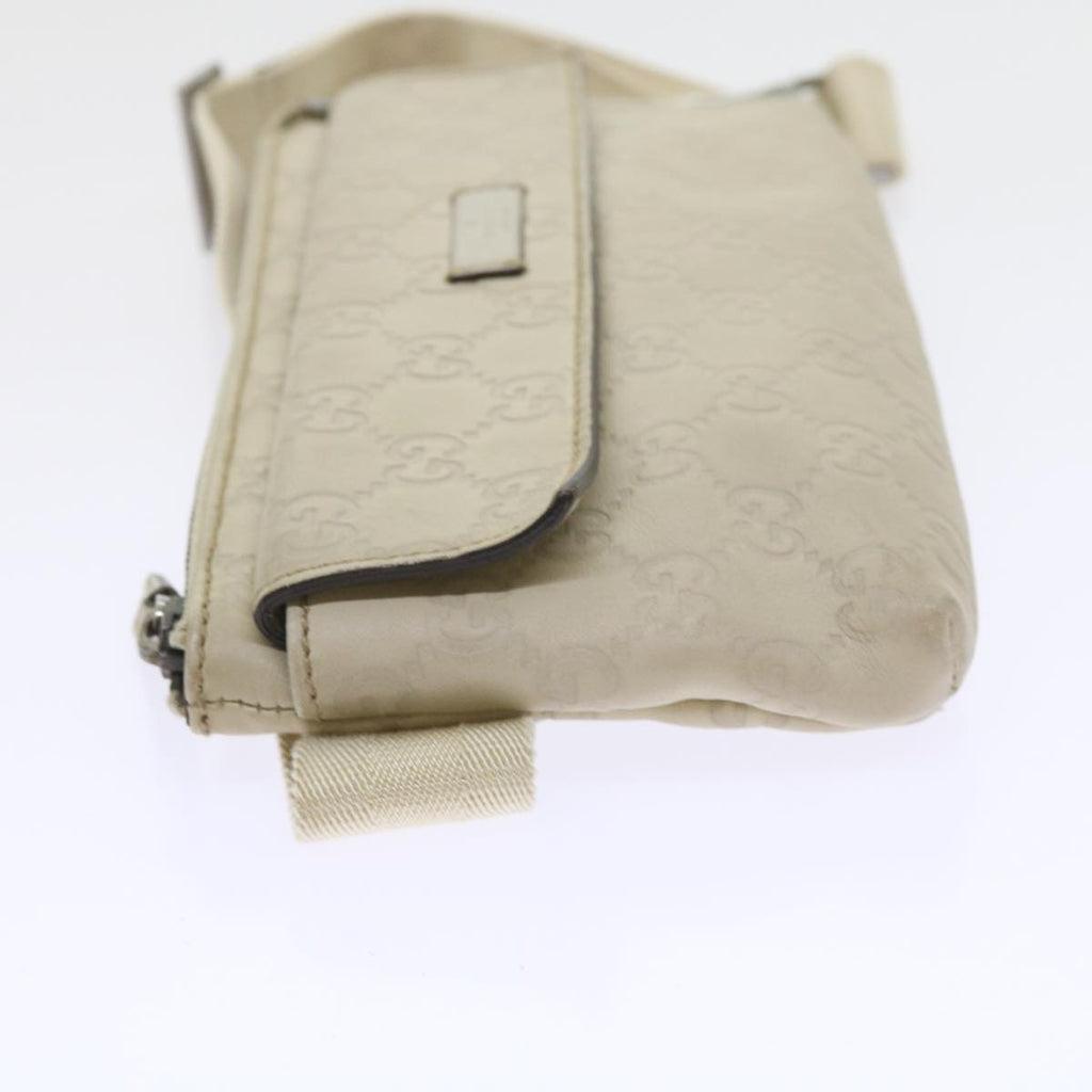 GUCCI GG Canvas Guccissima Waist bag White 162916 yk9416