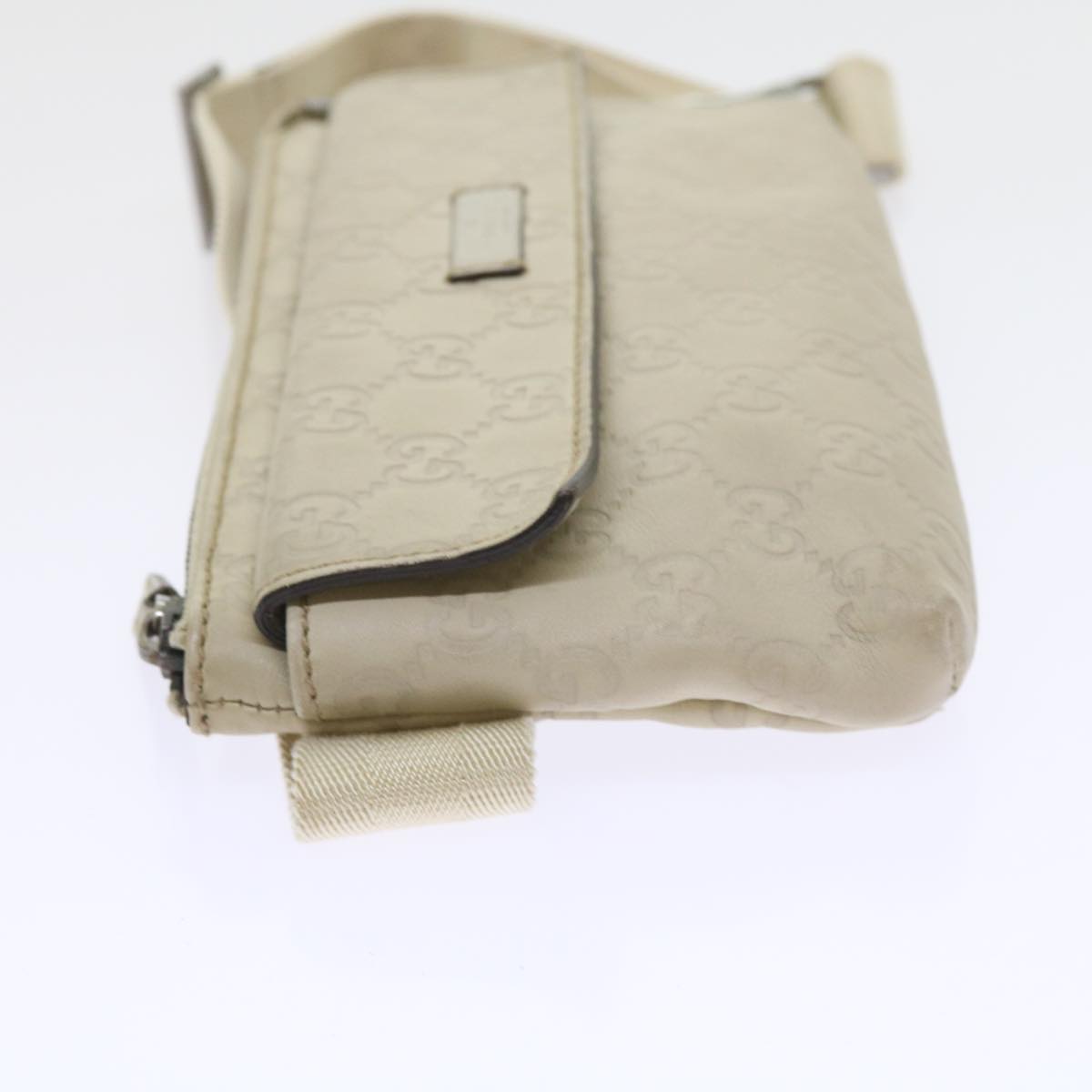 GUCCI GG Canvas Guccissima Waist bag White 162916 yk9416