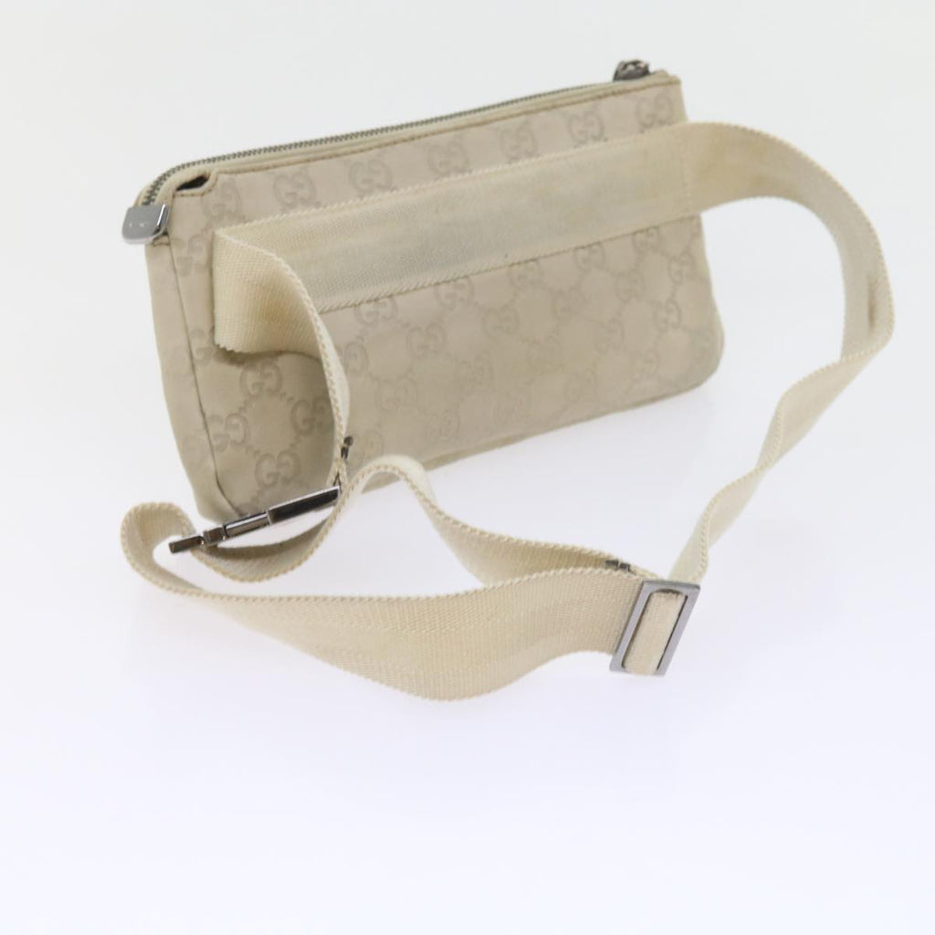 GUCCI GG Canvas Guccissima Waist bag White 162916 yk9416