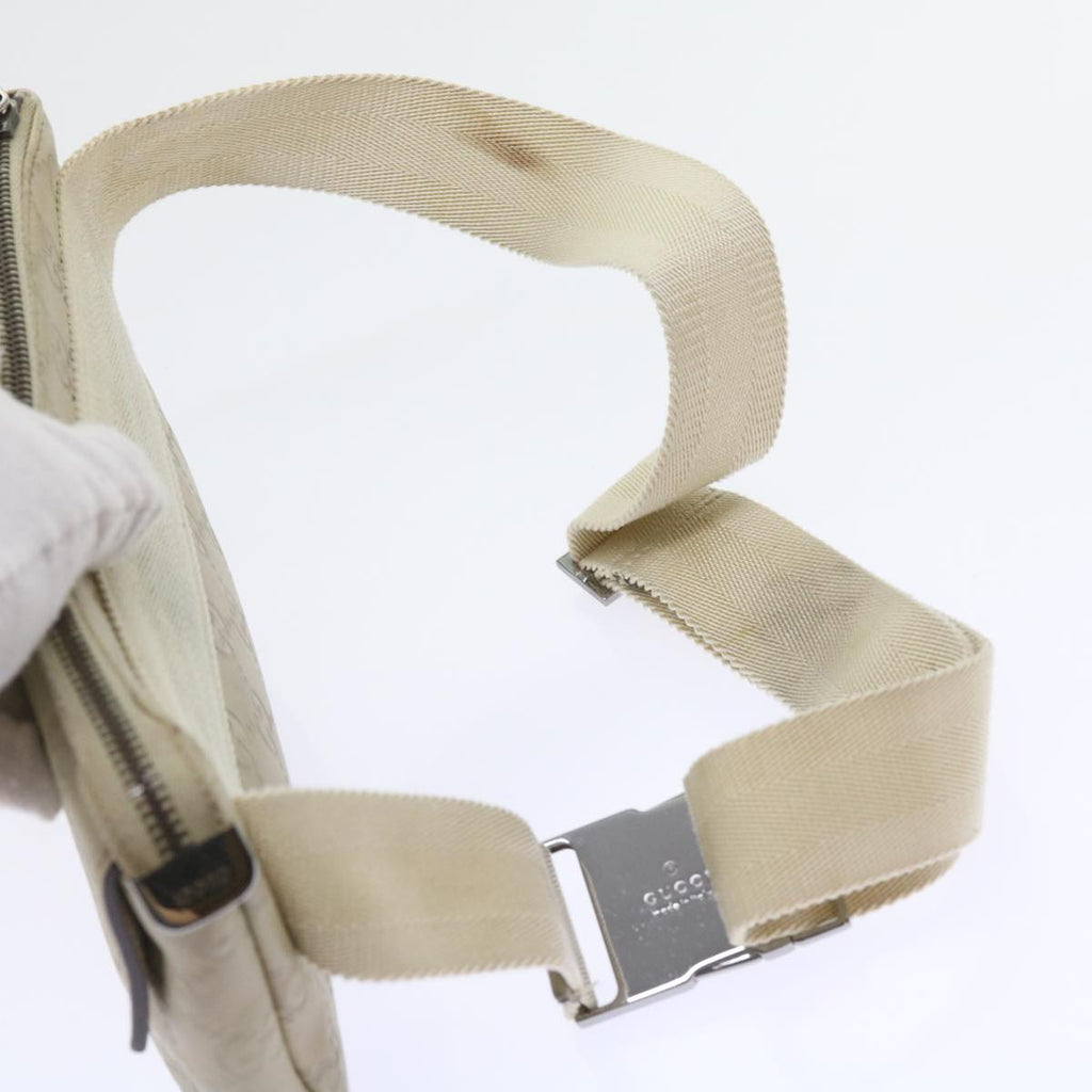 GUCCI GG Canvas Guccissima Waist bag White 162916 yk9416