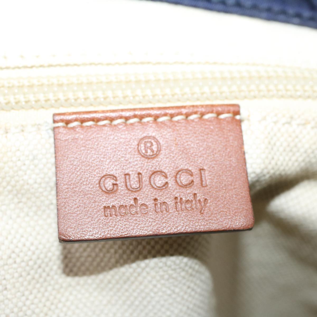 GUCCI GG Canvas Tote Bag Navy 282439 yk9421