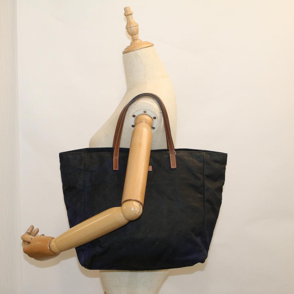 GUCCI GG Canvas Tote Bag Navy 282439 yk9421