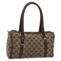 GUCCI GG Canvas Shoulder Bag Beige 130942 yk9428