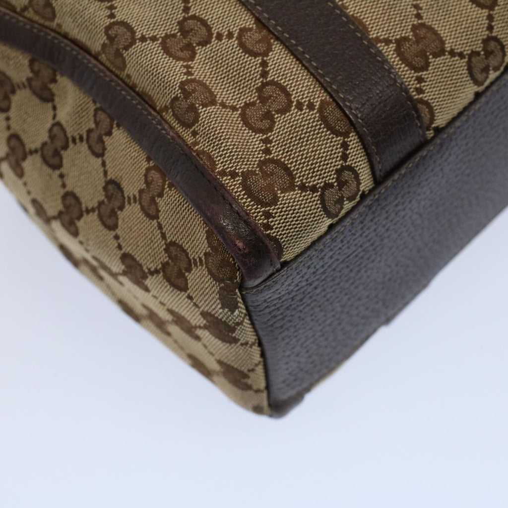 GUCCI GG Canvas Shoulder Bag Beige 130942 yk9428