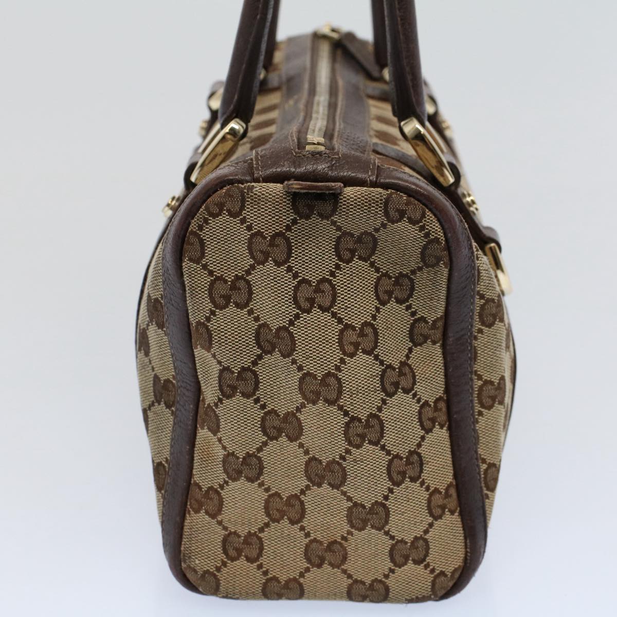 GUCCI GG Canvas Shoulder Bag Beige 130942 yk9428