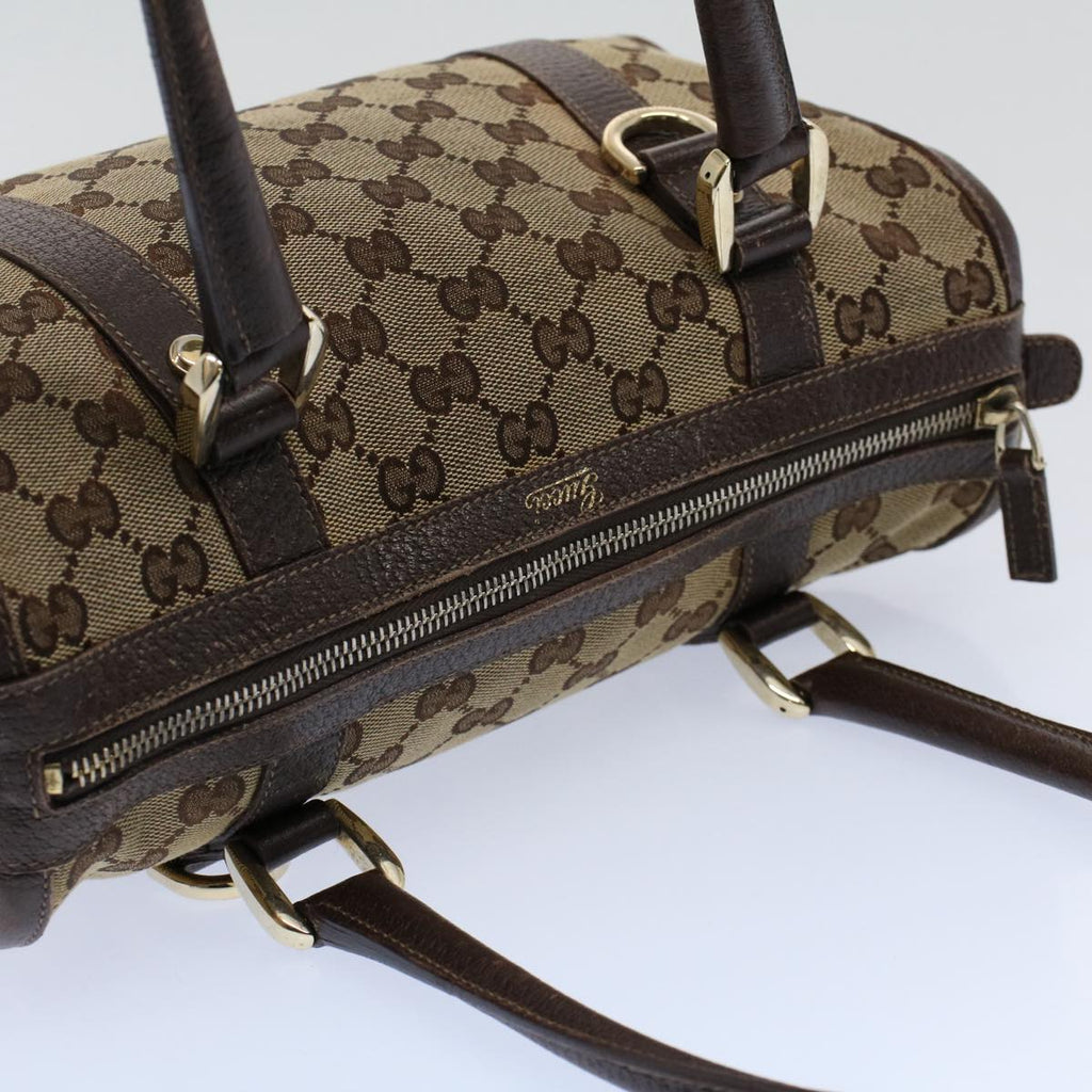 GUCCI GG Canvas Shoulder Bag Beige 130942 yk9428