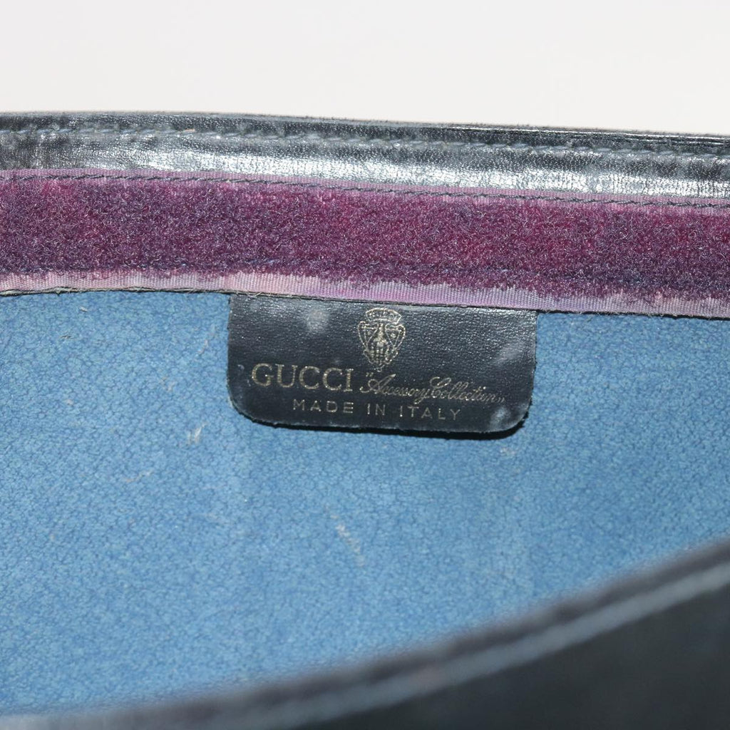 GUCCI GG Supreme Sherry Line Clutch Bag Navy Red gray 67.014.2125 yk9434
