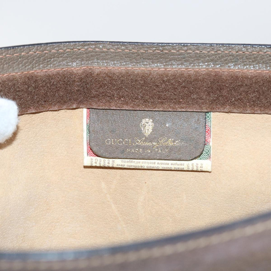 GUCCI GG Supreme Web Sherry Line Clutch Bag Beige Red 89 01 002 yk9437