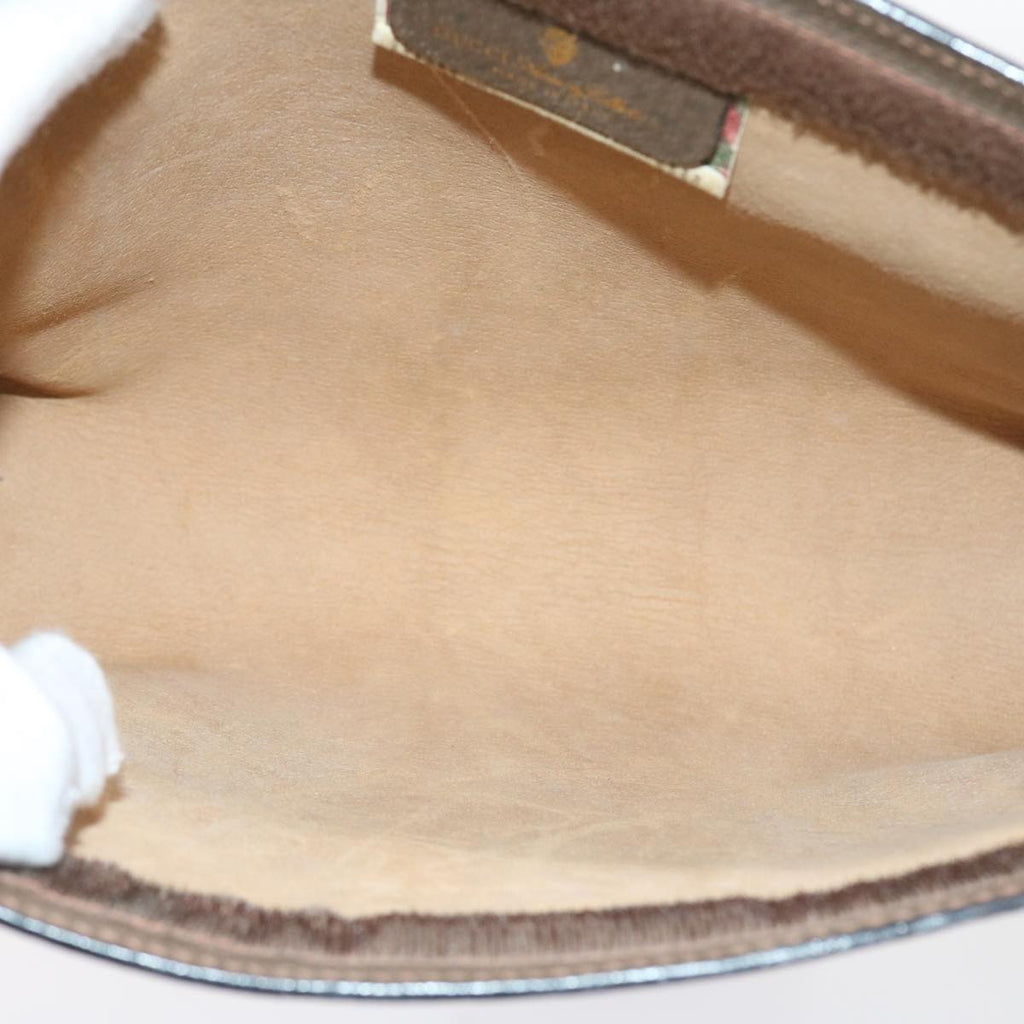 GUCCI GG Supreme Web Sherry Line Clutch Bag Beige Red 89 01 002 yk9437