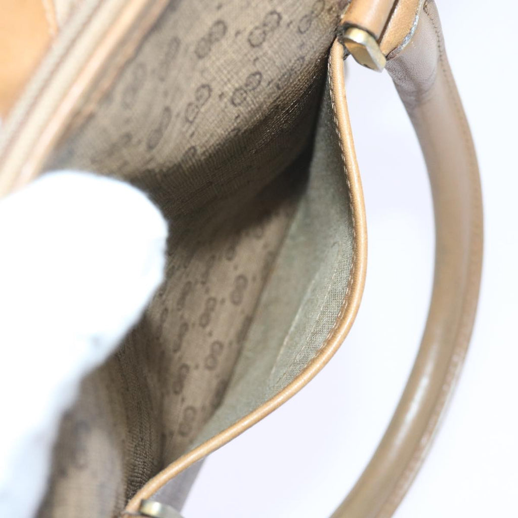 GUCCI Micro GG Supreme Boston Bag PVC Leather Beige yk9452