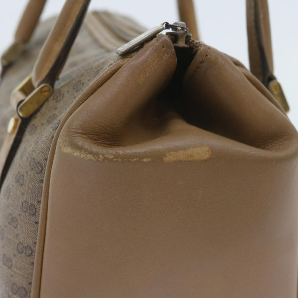 GUCCI Micro GG Supreme Boston Bag PVC Leather Beige yk9452