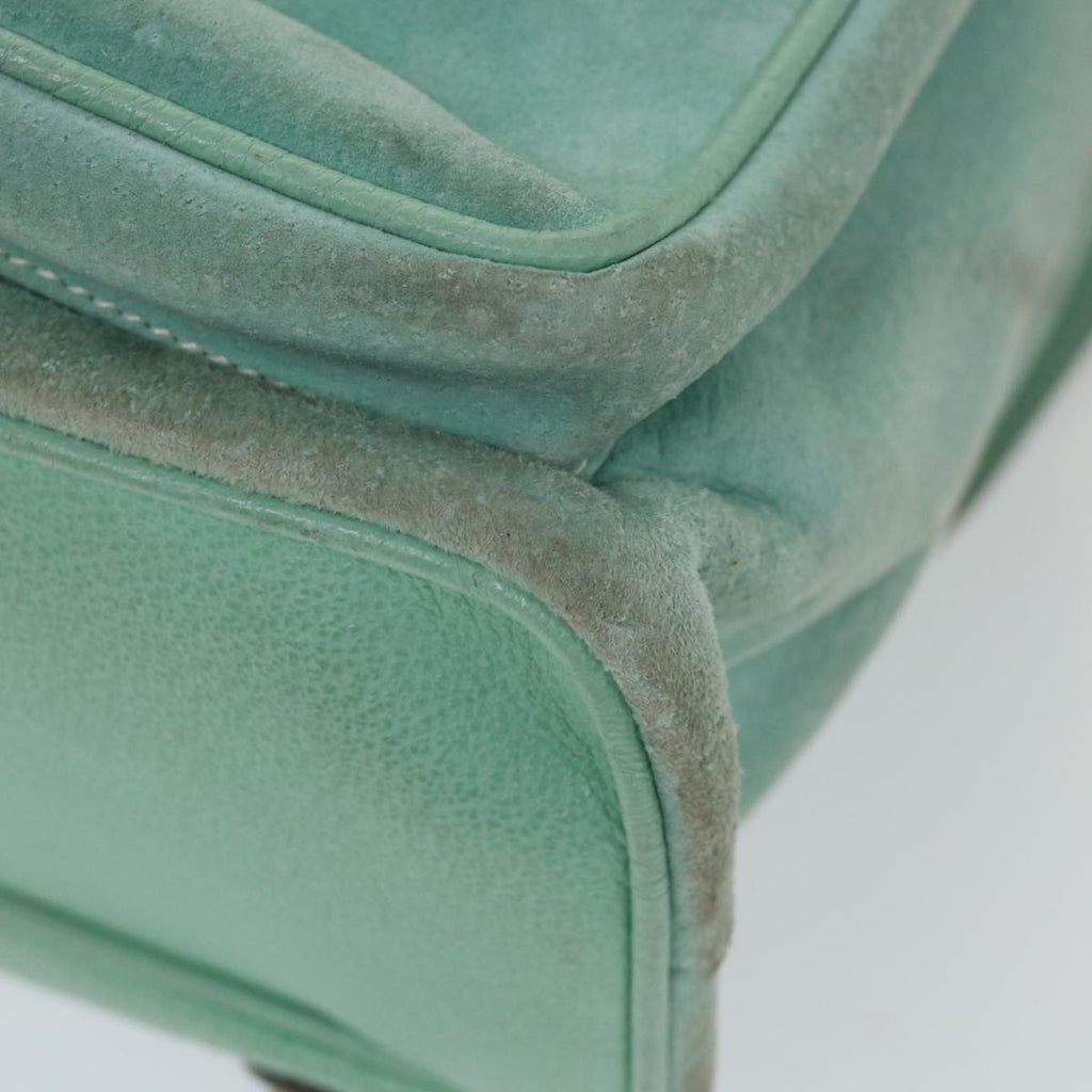GUCCI Bamboo Backpack Suede Blue 003 1998 0016 yk9453