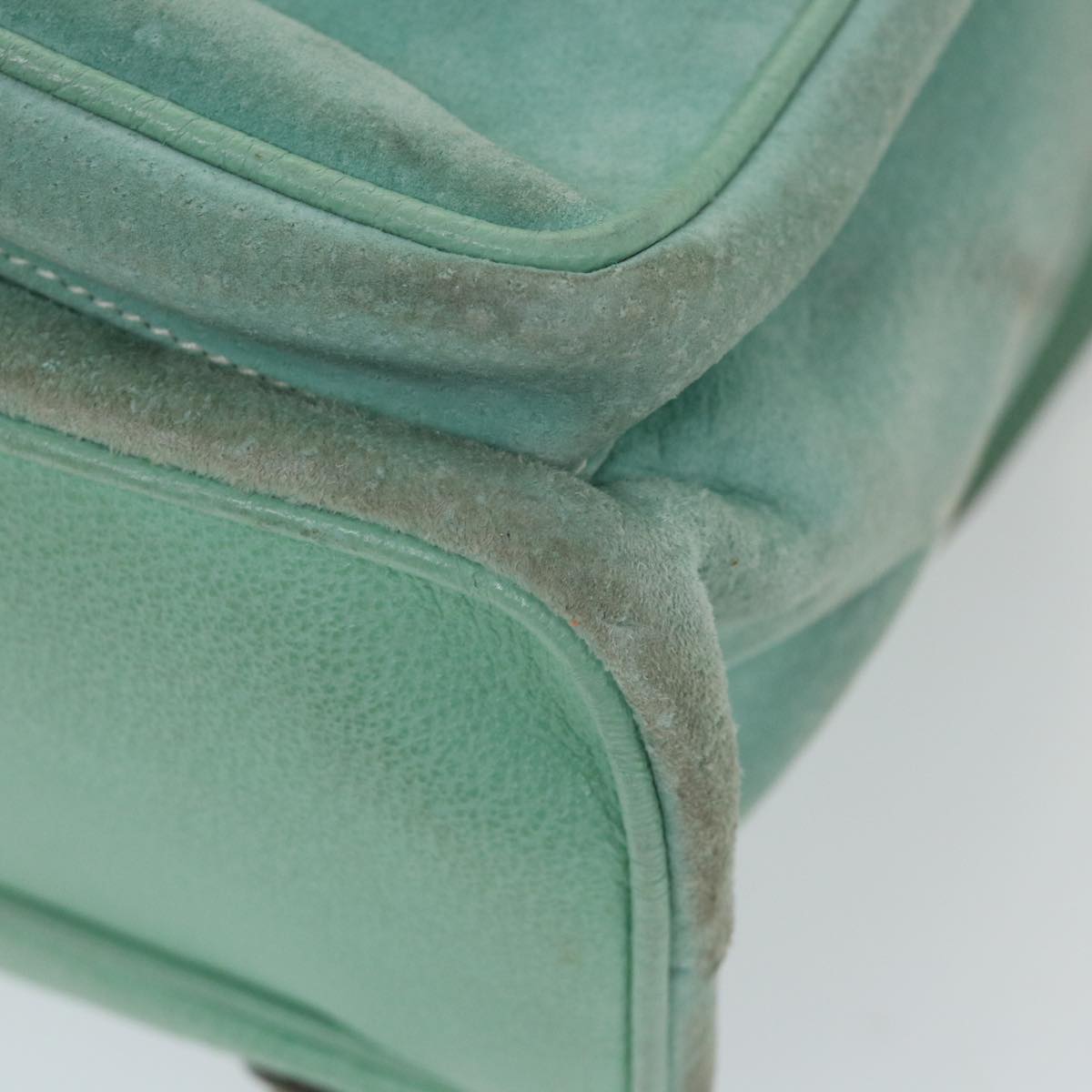 GUCCI Bamboo Backpack Suede Blue 003 1998 0016 yk9453