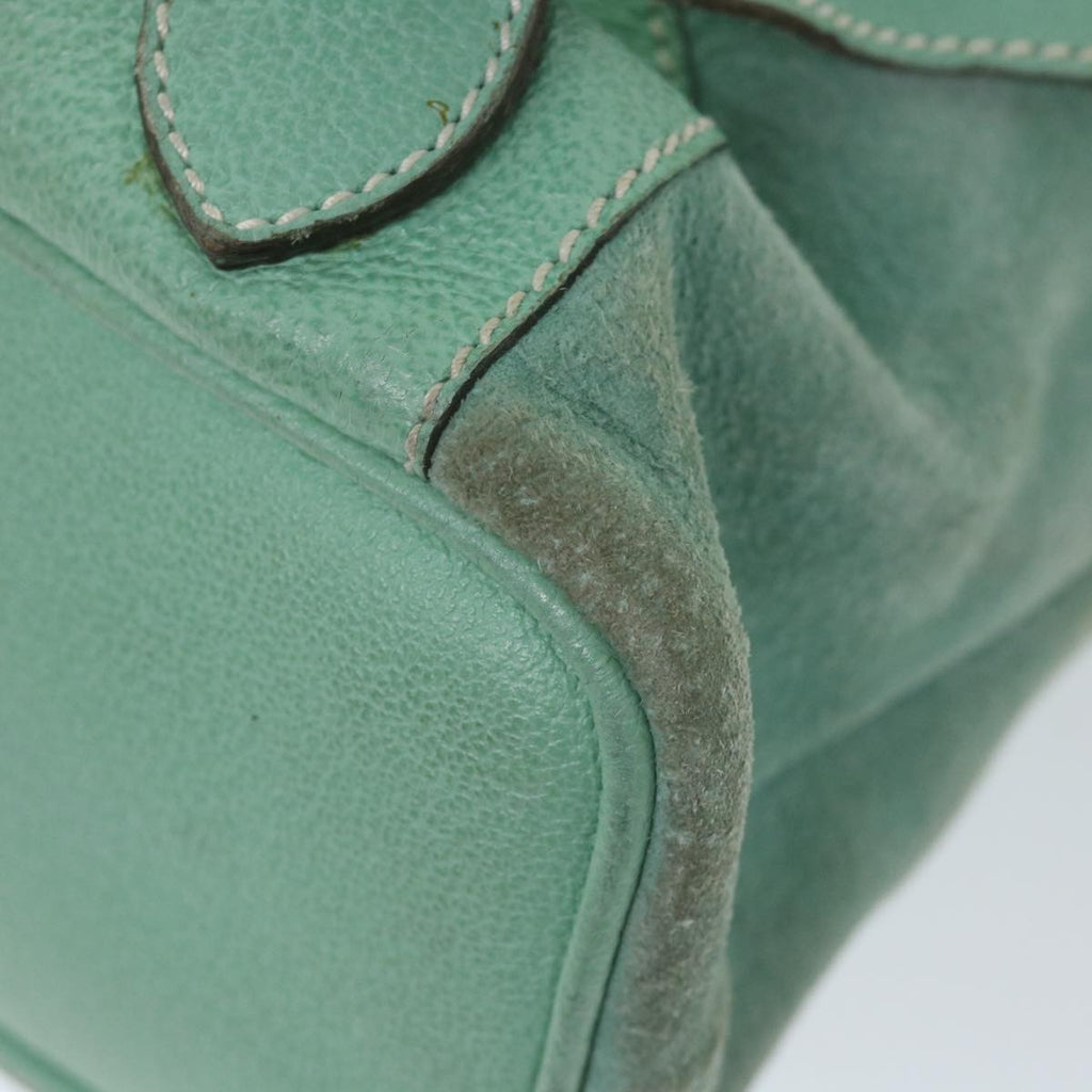 GUCCI Bamboo Backpack Suede Blue 003 1998 0016 yk9453