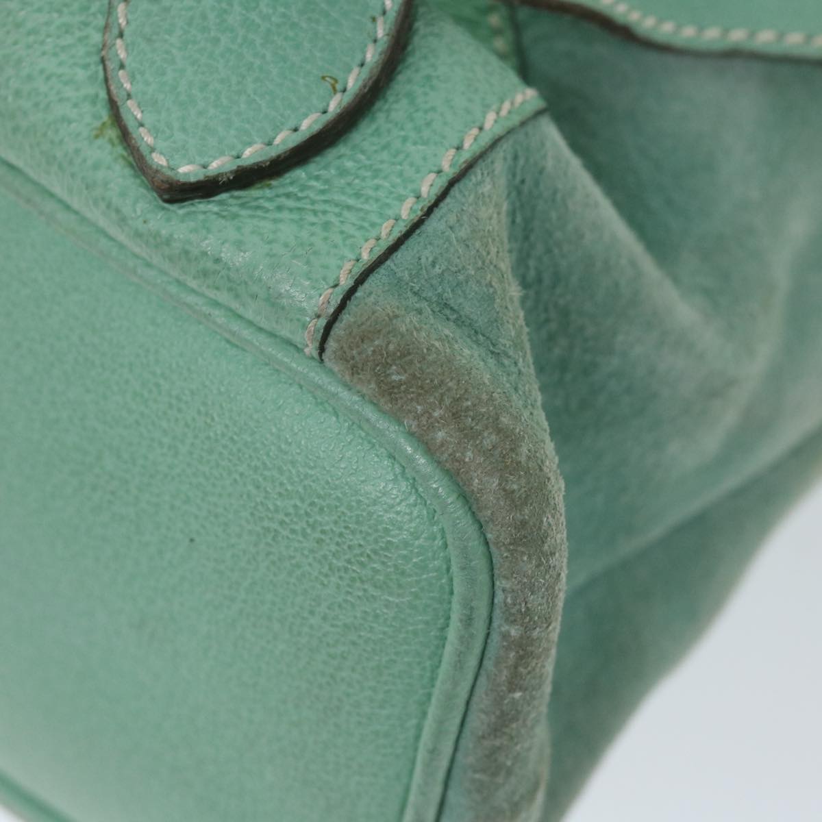 GUCCI Bamboo Backpack Suede Blue 003 1998 0016 yk9453