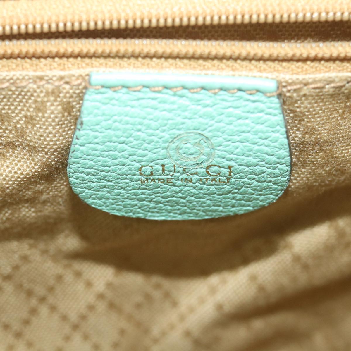 GUCCI Bamboo Backpack Suede Blue 003 1998 0016 yk9453