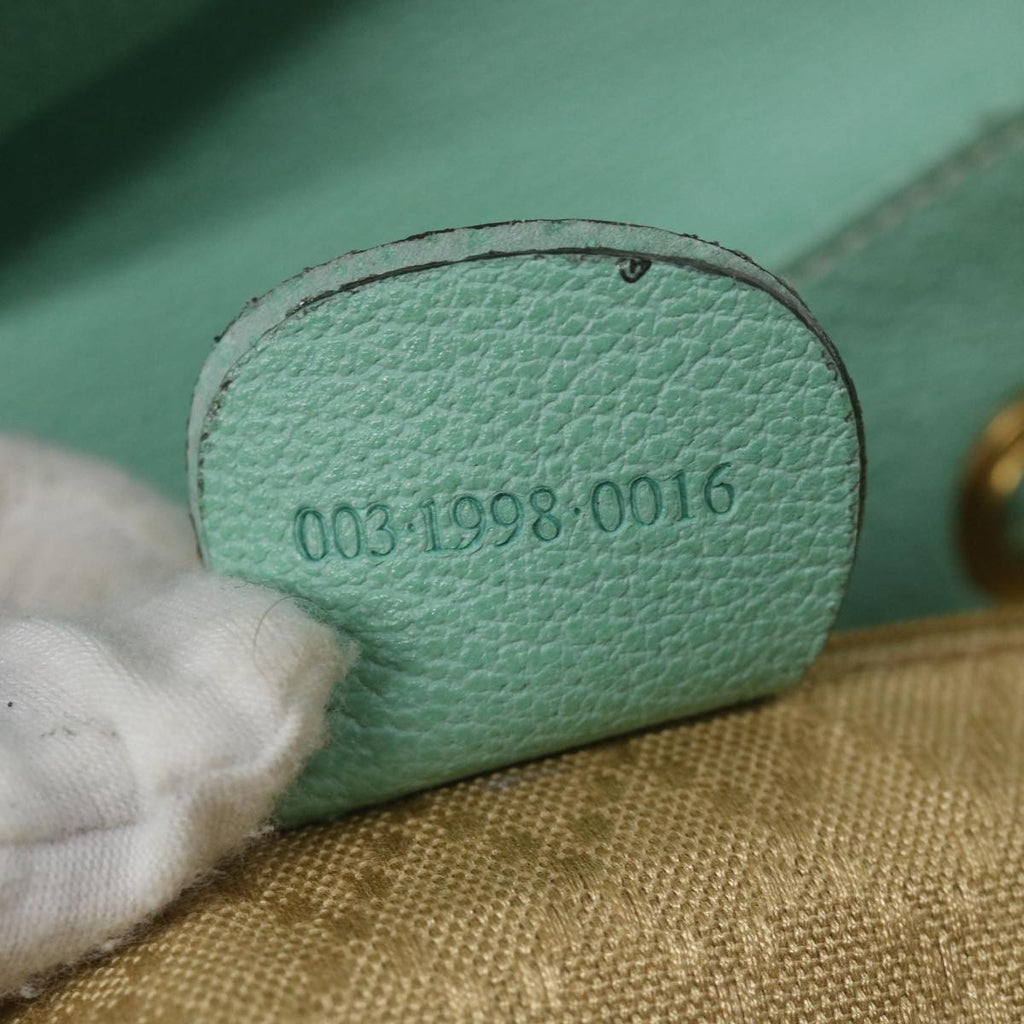 GUCCI Bamboo Backpack Suede Blue 003 1998 0016 yk9453